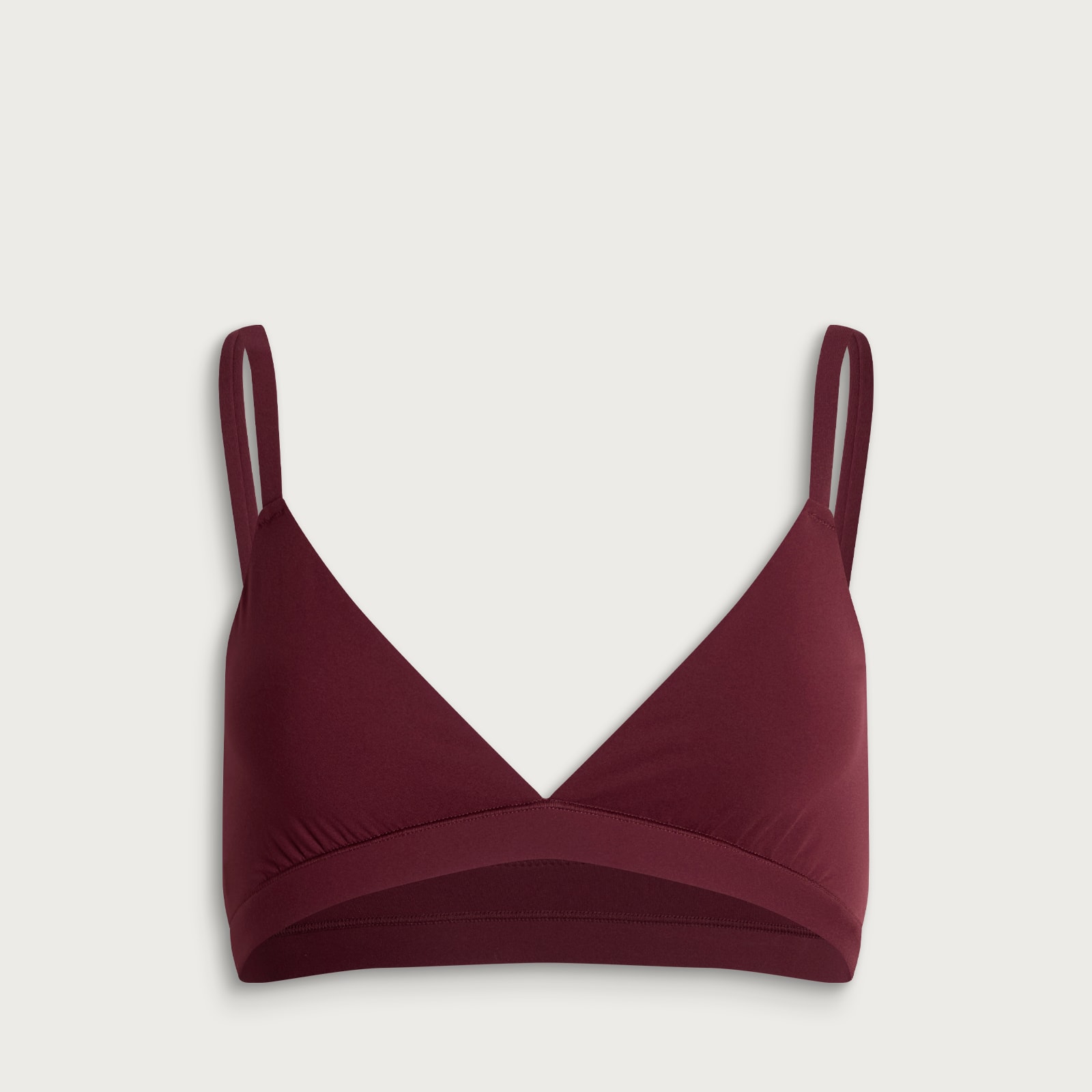SKIMS Women's Fits Everybody Triangle Bralette in Currant, Size Large