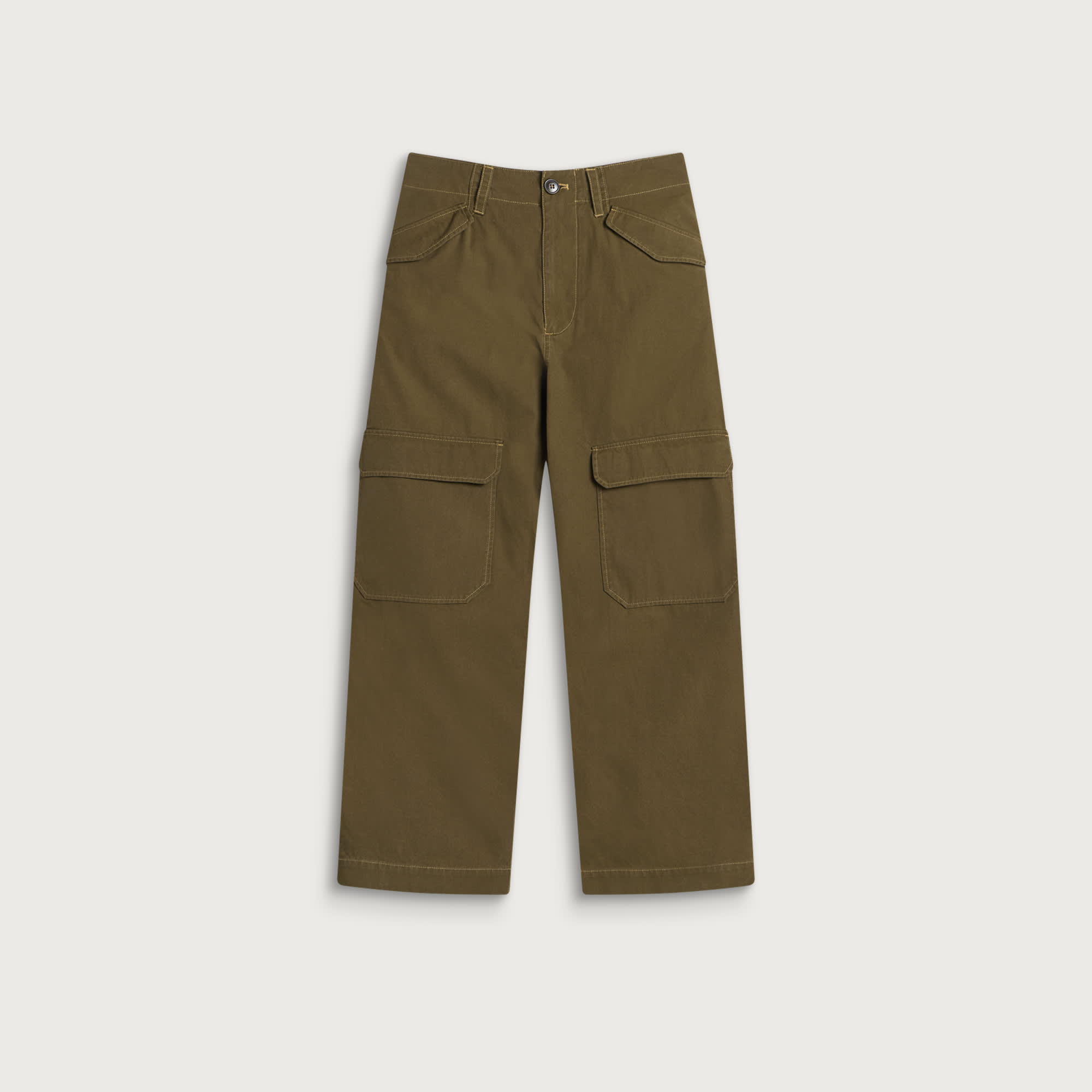 Studio Nicholson Men’s Ravel Utility Pant Olive