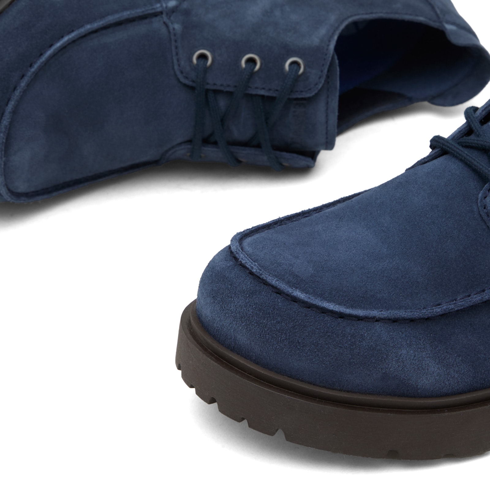 Birkenstock Scarpe stringate Highwood Lace Low in suede blu navy — foto 3