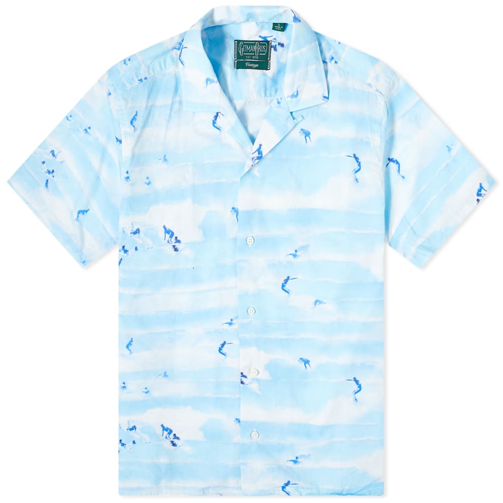 Gitman Vintage Mens Camp Collar Button Down Shirt Gitman Vintage Mens Camp Collar Button Down Shirt