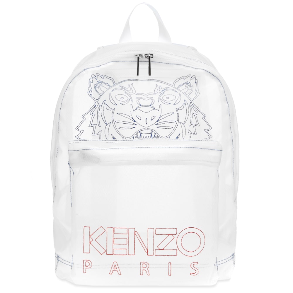 Kenzo Tiger See Through Nylon Backpack White END.