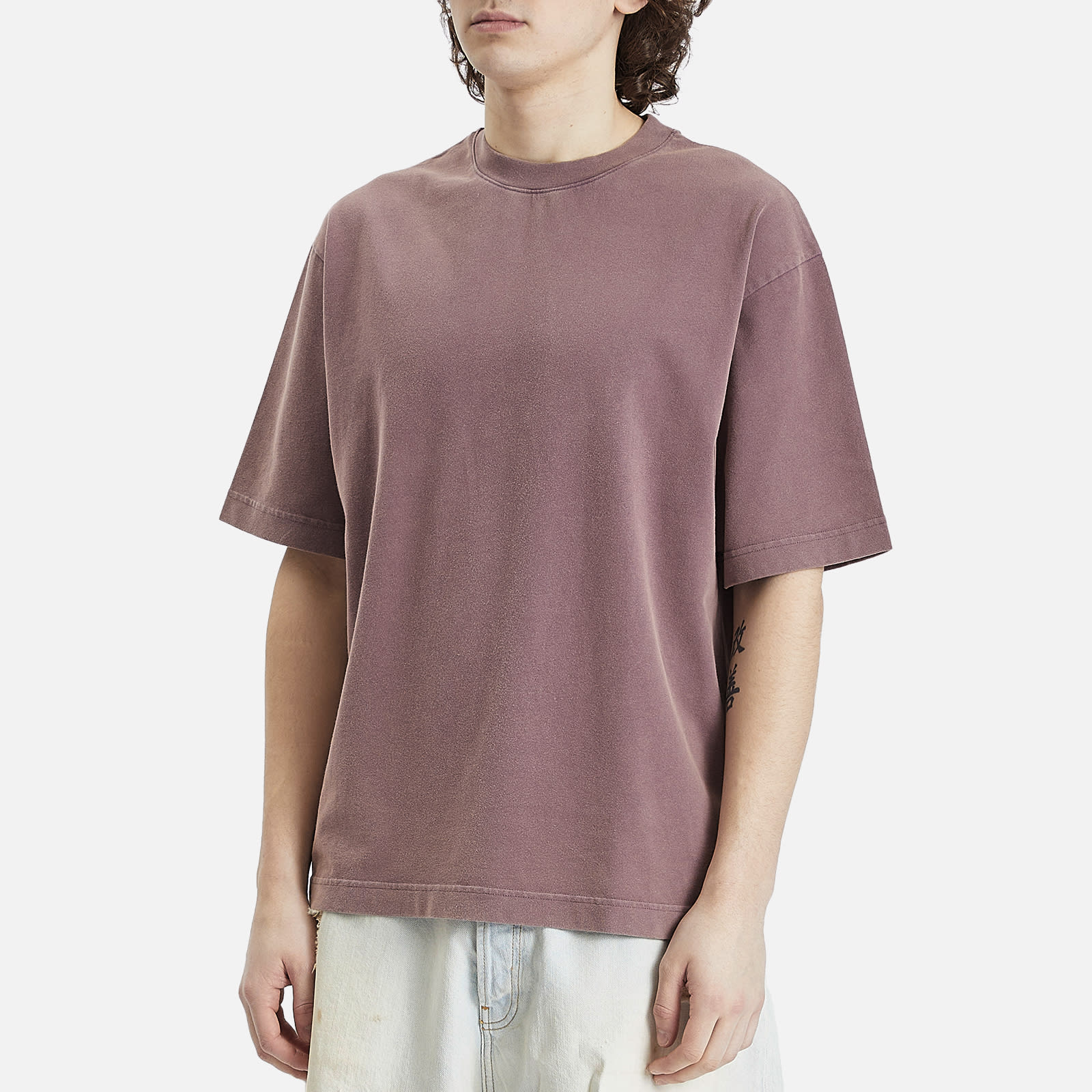 【Acne Studios】Exford Vintage Tシャツ（Plum Purple） Acne Studios Men's Exford U Vintage T-Shirt Plum Purple