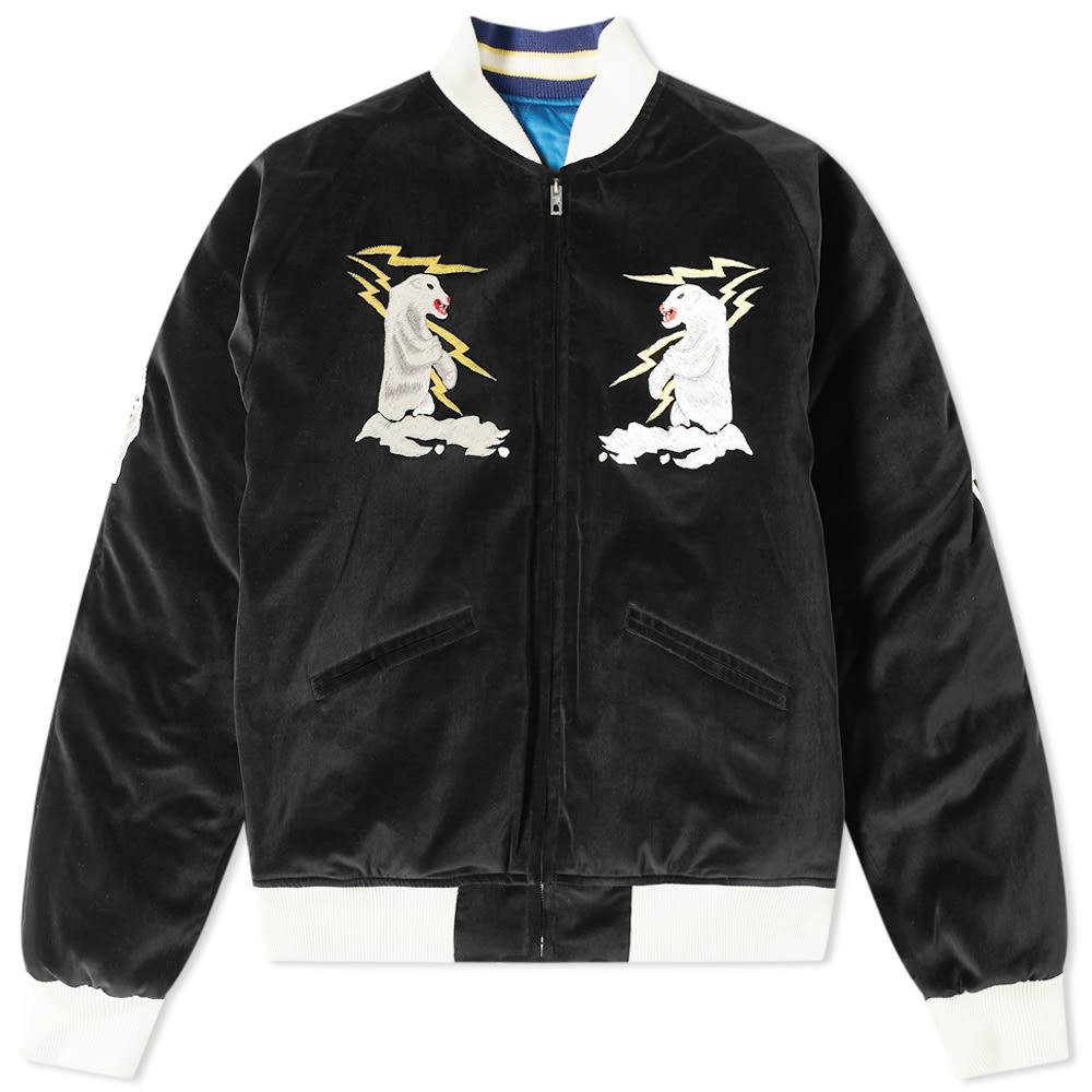 The Real Mccoy S Suka Jacket Black Blue End
