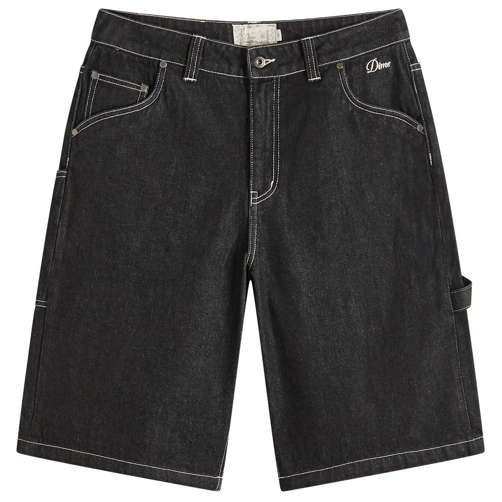 Dime Men’s Classic Denim Shorts Black Washed
