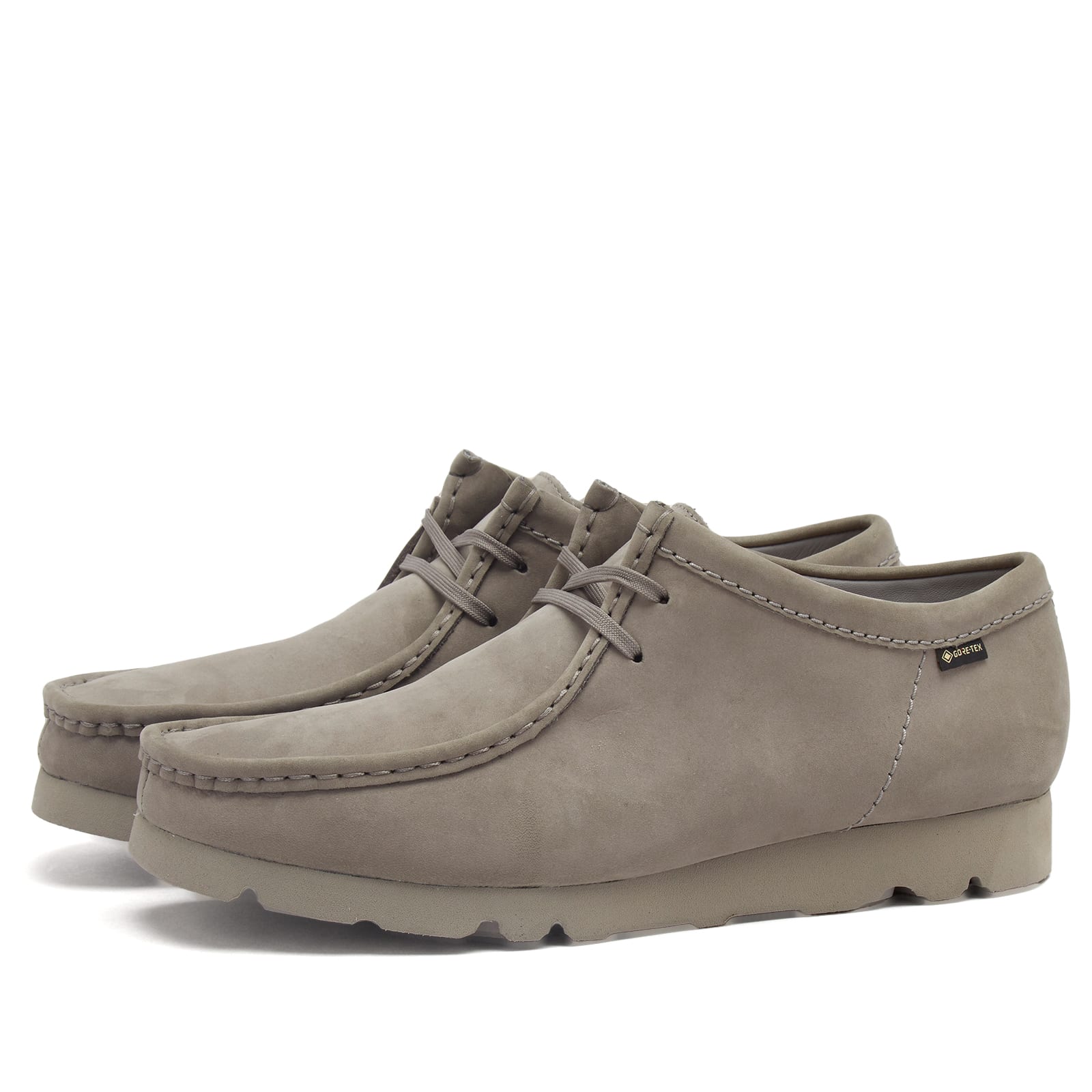 Clarks Originals Men's Wallabee GTX Grey Nubuck - Curated Menswear