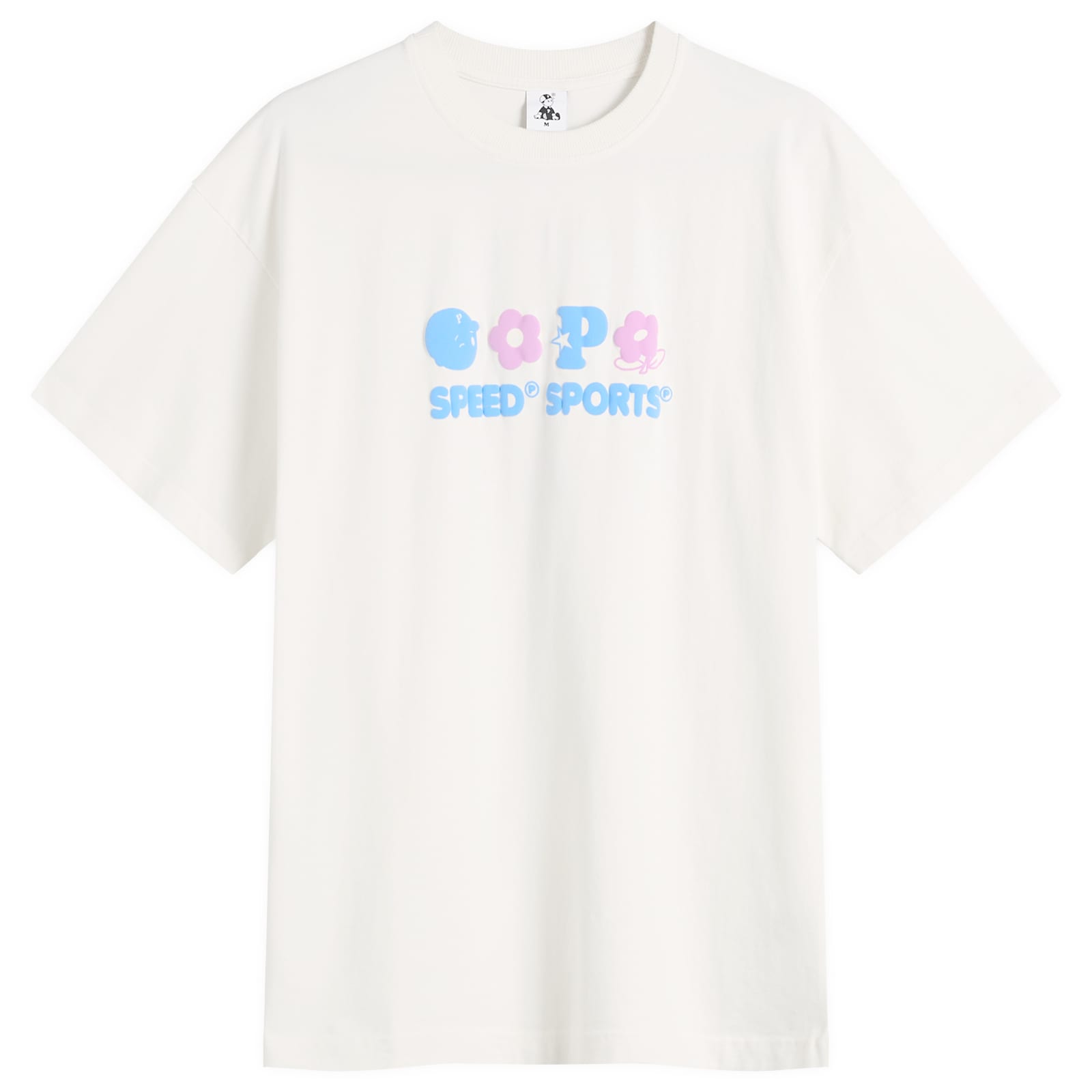 Pawa Speed Sports — Pawa Speed Sports Men's Multi Monogram T-Shirt in Cream, Size X-Large