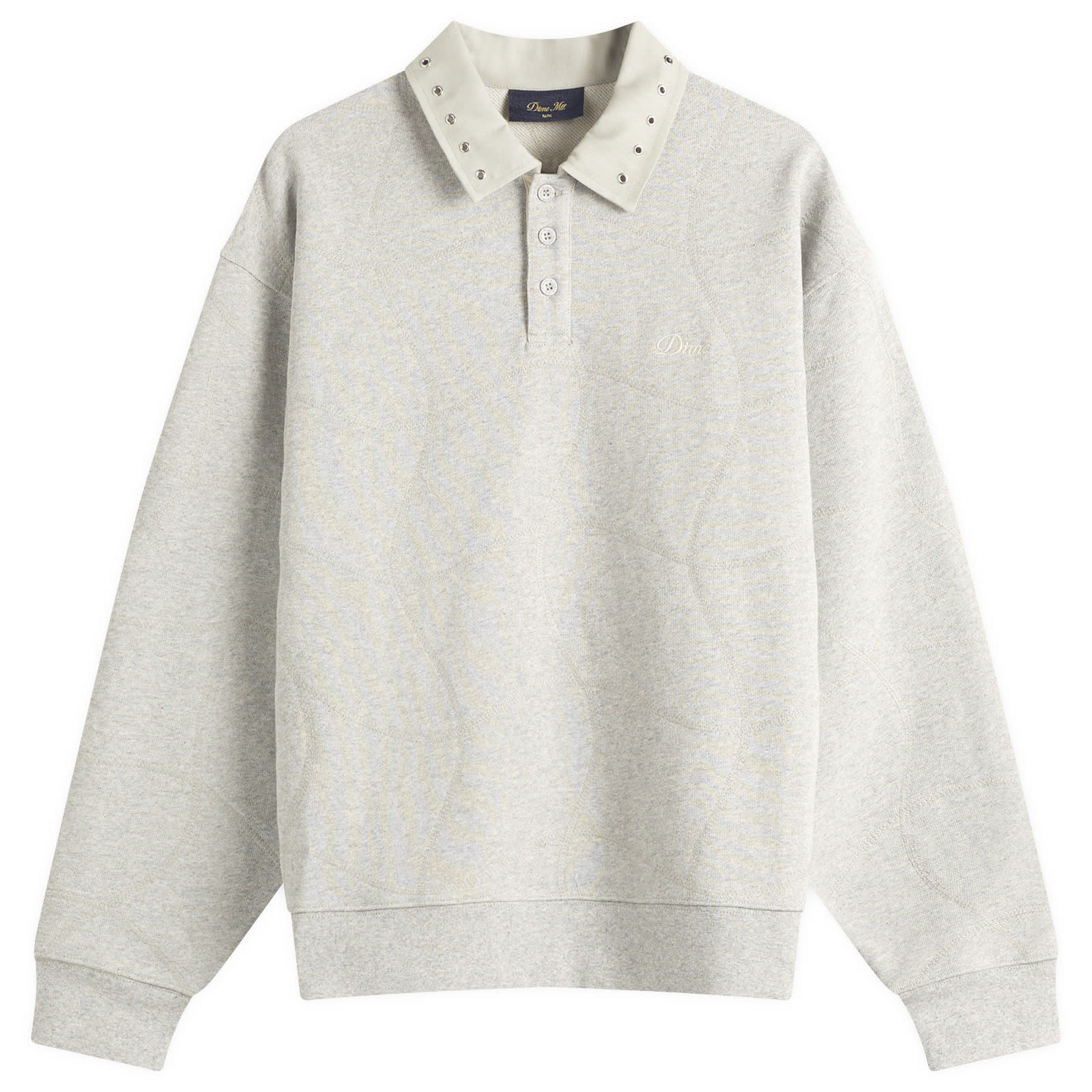 Dime Men’s Wave Rugby Sweatshirt Heather Gray