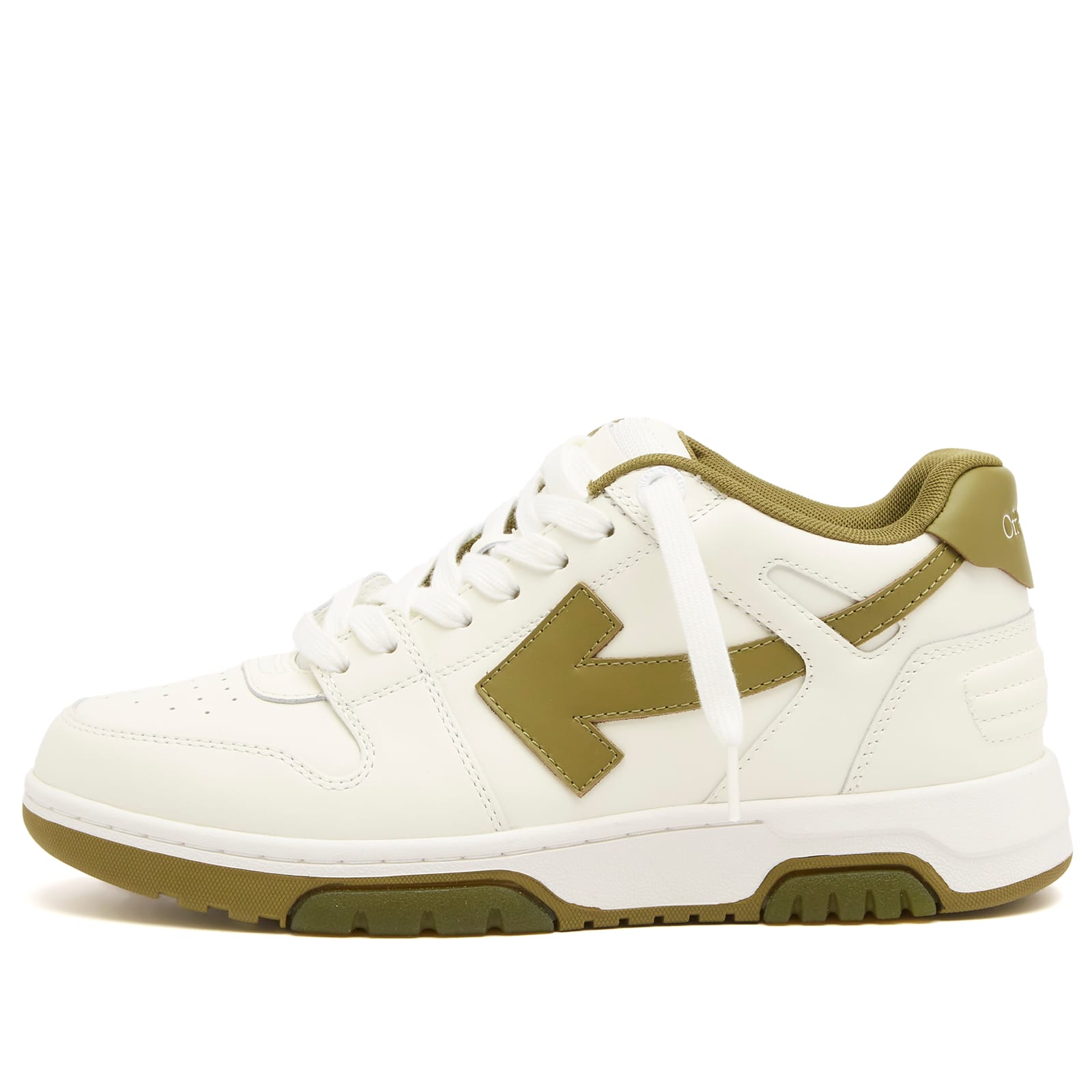 Off-White Men's White/Olive Green Off- Out Of Office Sneaker Eu Size 41
