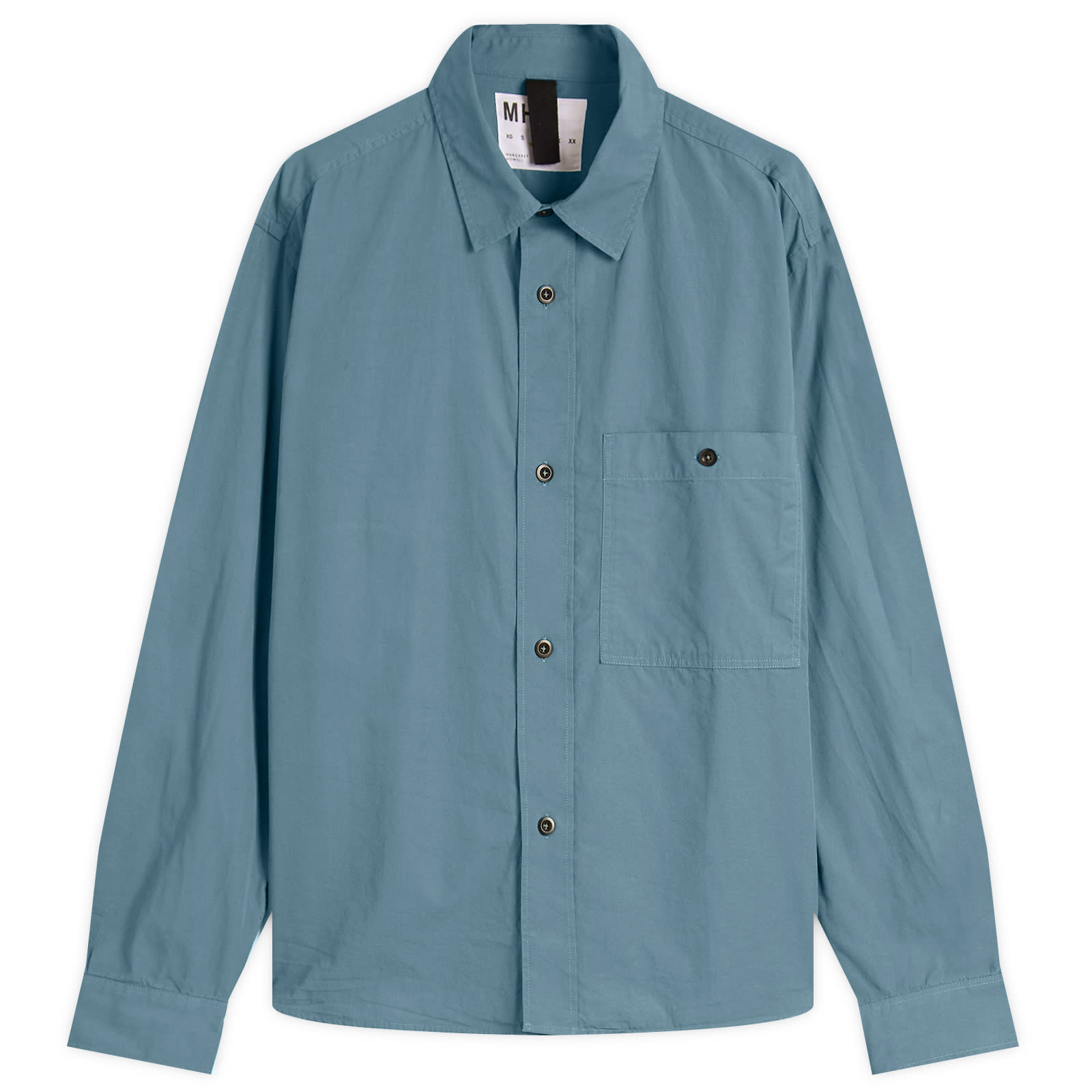 24SS MARGARET HOWELL コットンシャツ ブルー MHL. MHL. WORKWEAR BLUE | MARGARET HOWELL