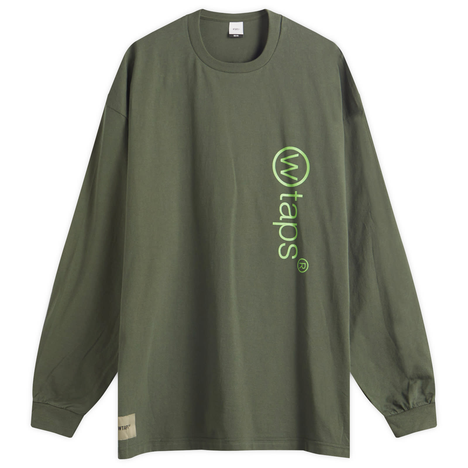 WTAPS Men's Dot Sight Long Sleeve T-Shirt Olive Drab