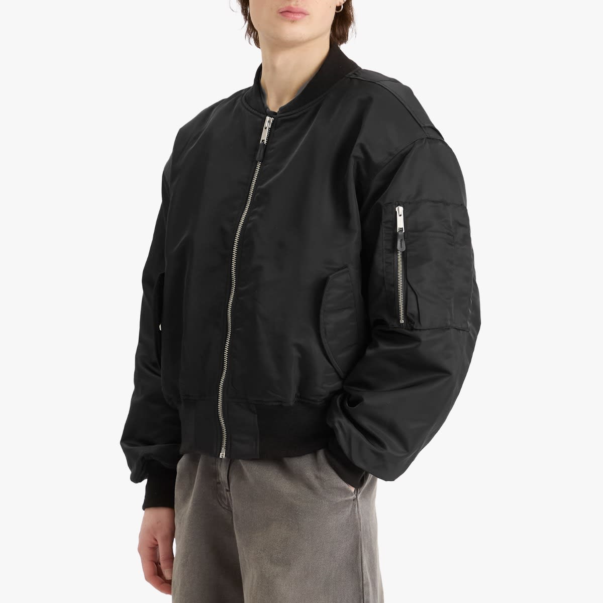 Entire Studios Men's Broad Bomber Jacket Oil - Curated Menswear