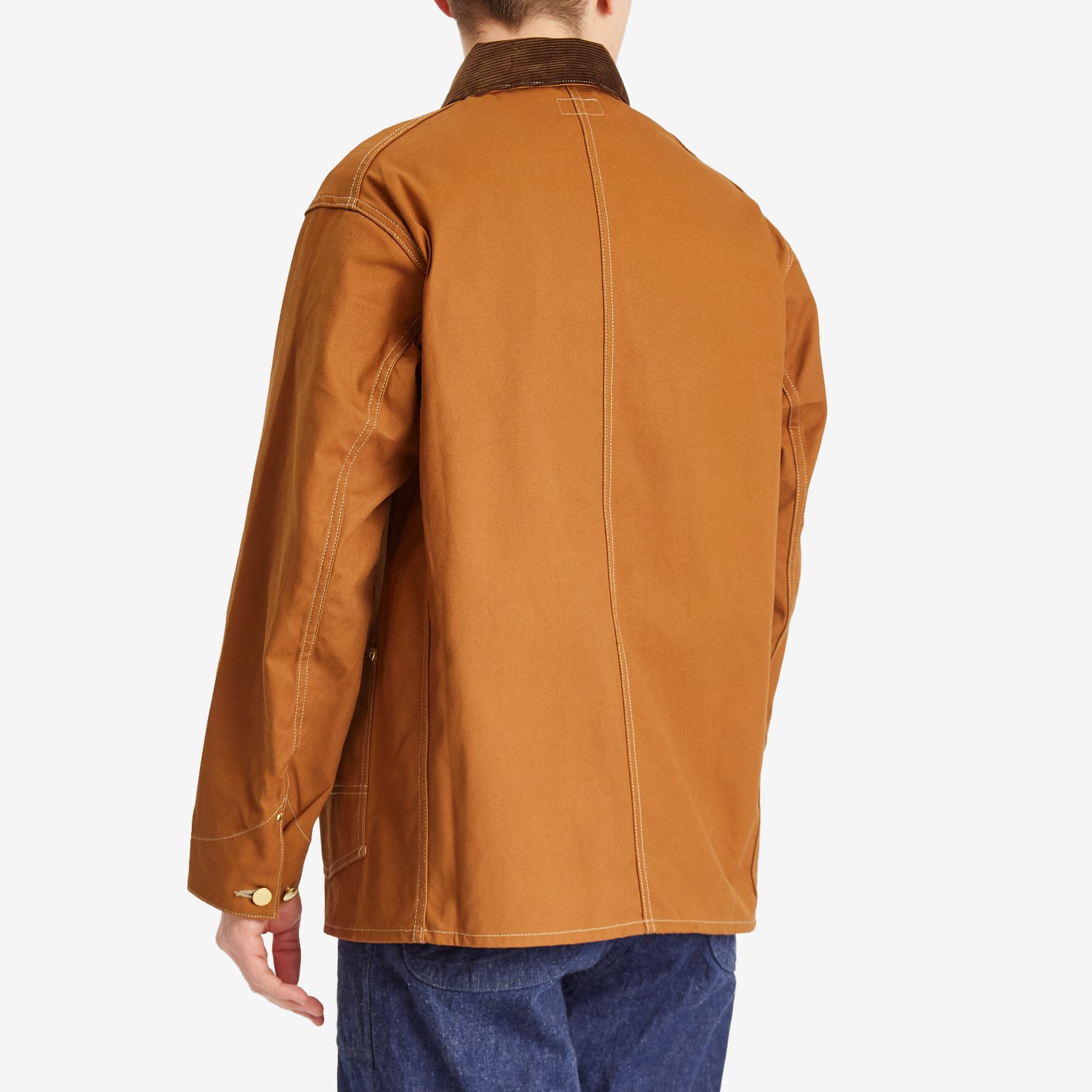 Human Made Men's Duck Coverall Jacket Brown - Curated Menswear