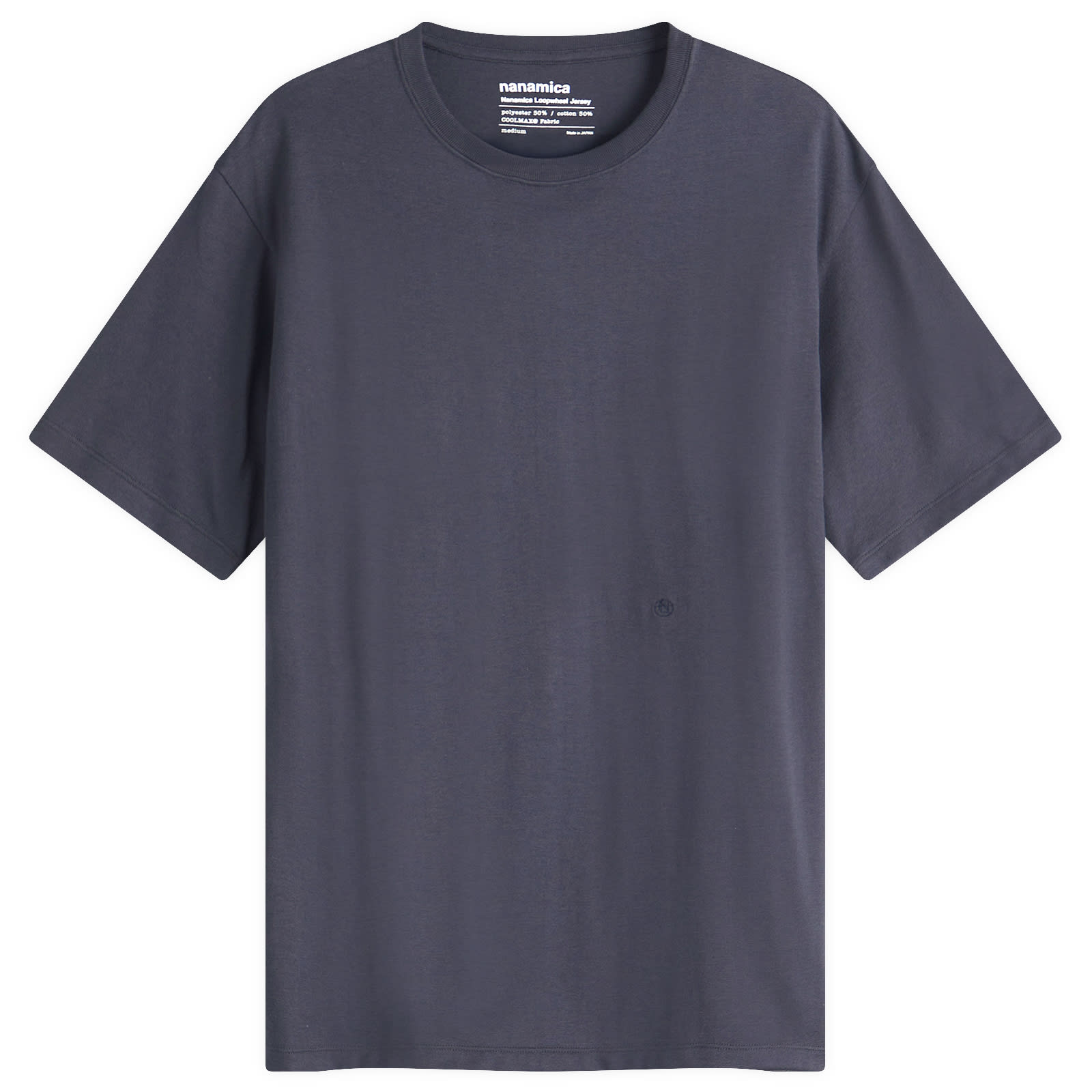 Nanamica Men's Loopwheel Coolmax Jersey T-Shirt Navy - Curated