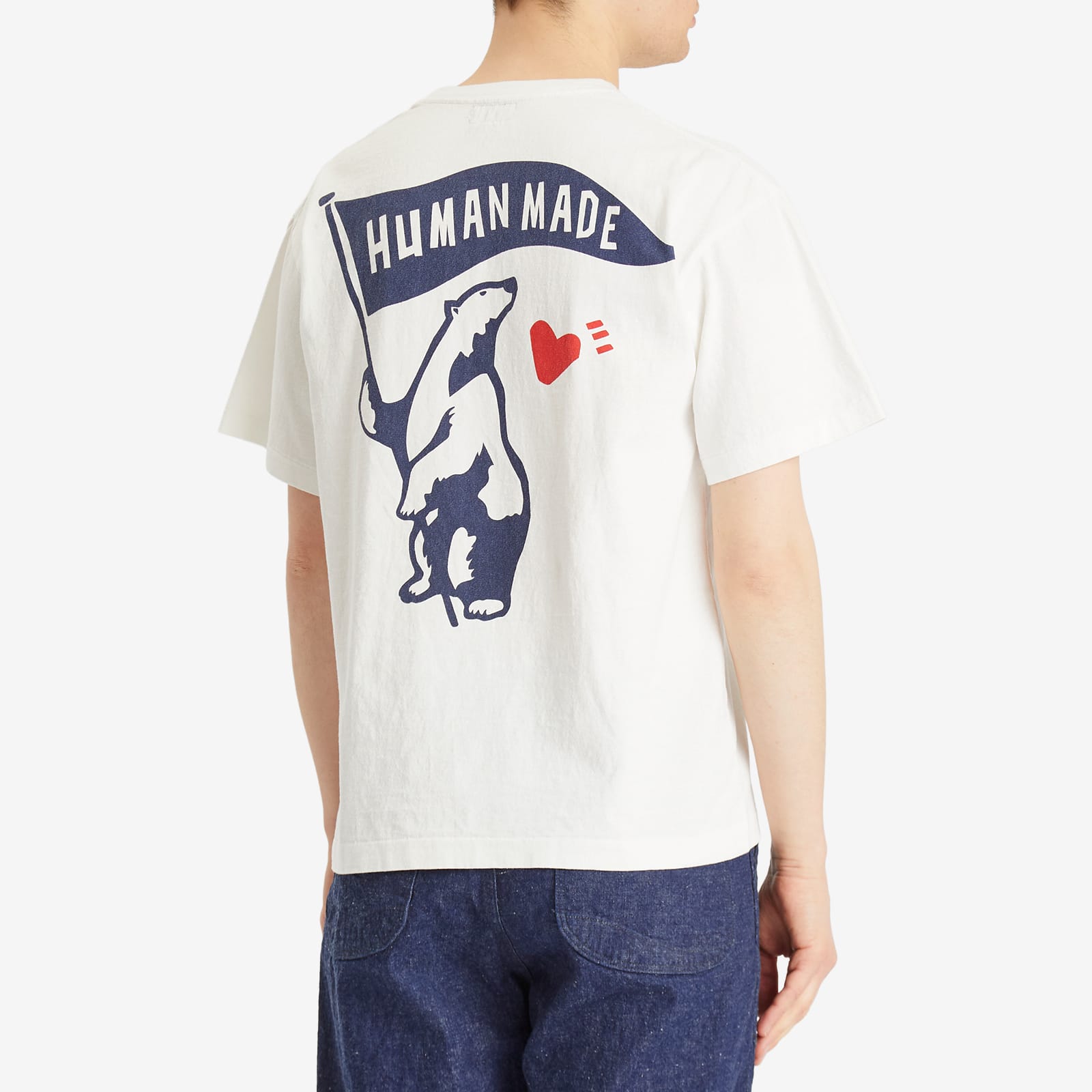 Human Made Men's Polar Bear Flag T-Shirt White - Curated