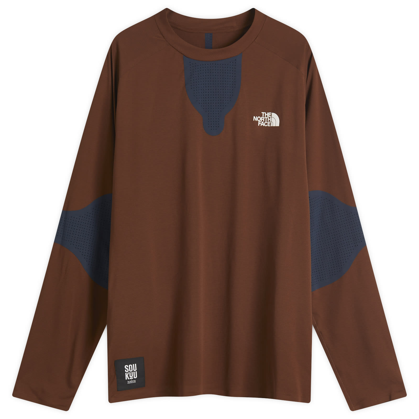 The North Face Men's Urban Navy/Potting Soil X Undercover Soukuu Perforated Long Sleeve