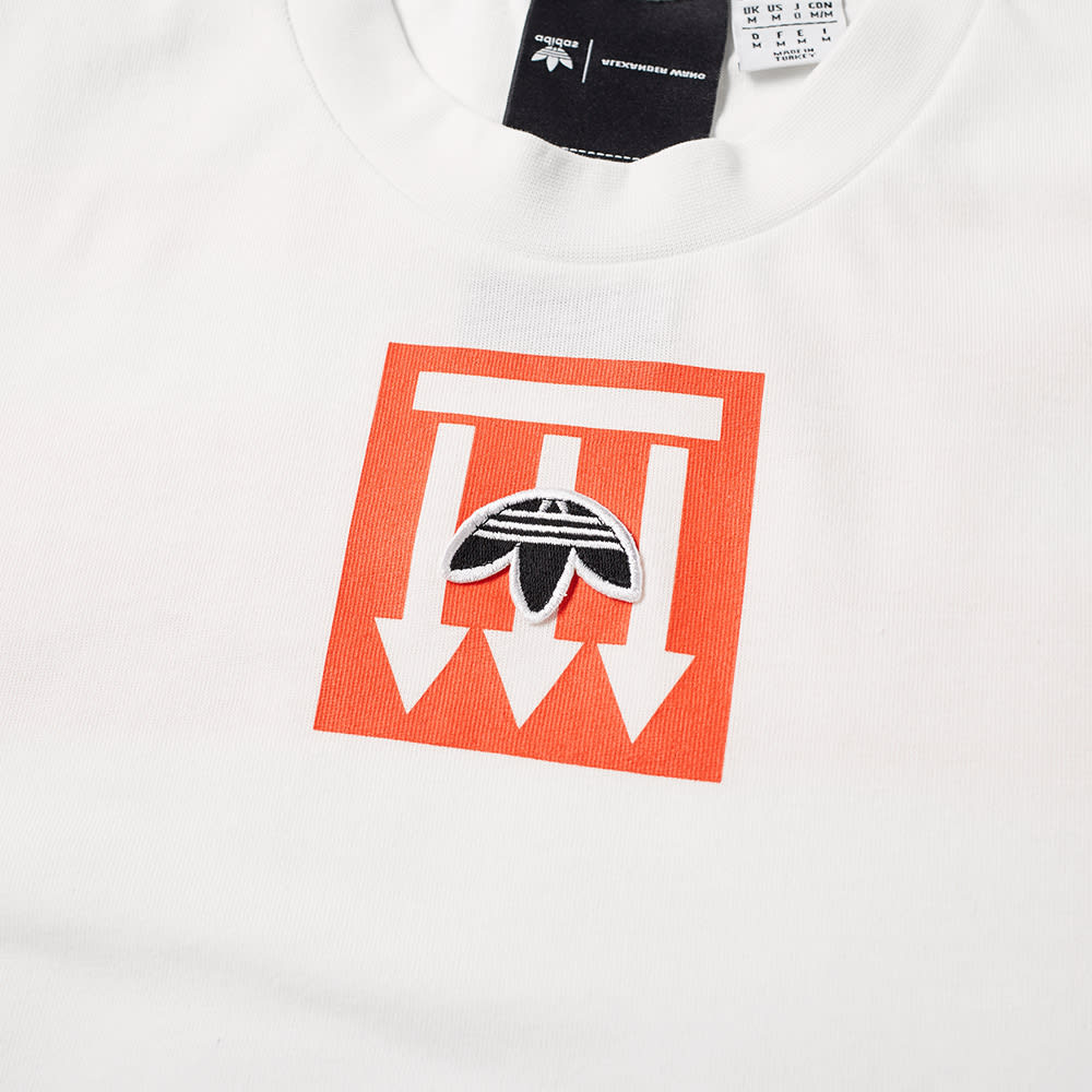 White and orange graphic tee clearance