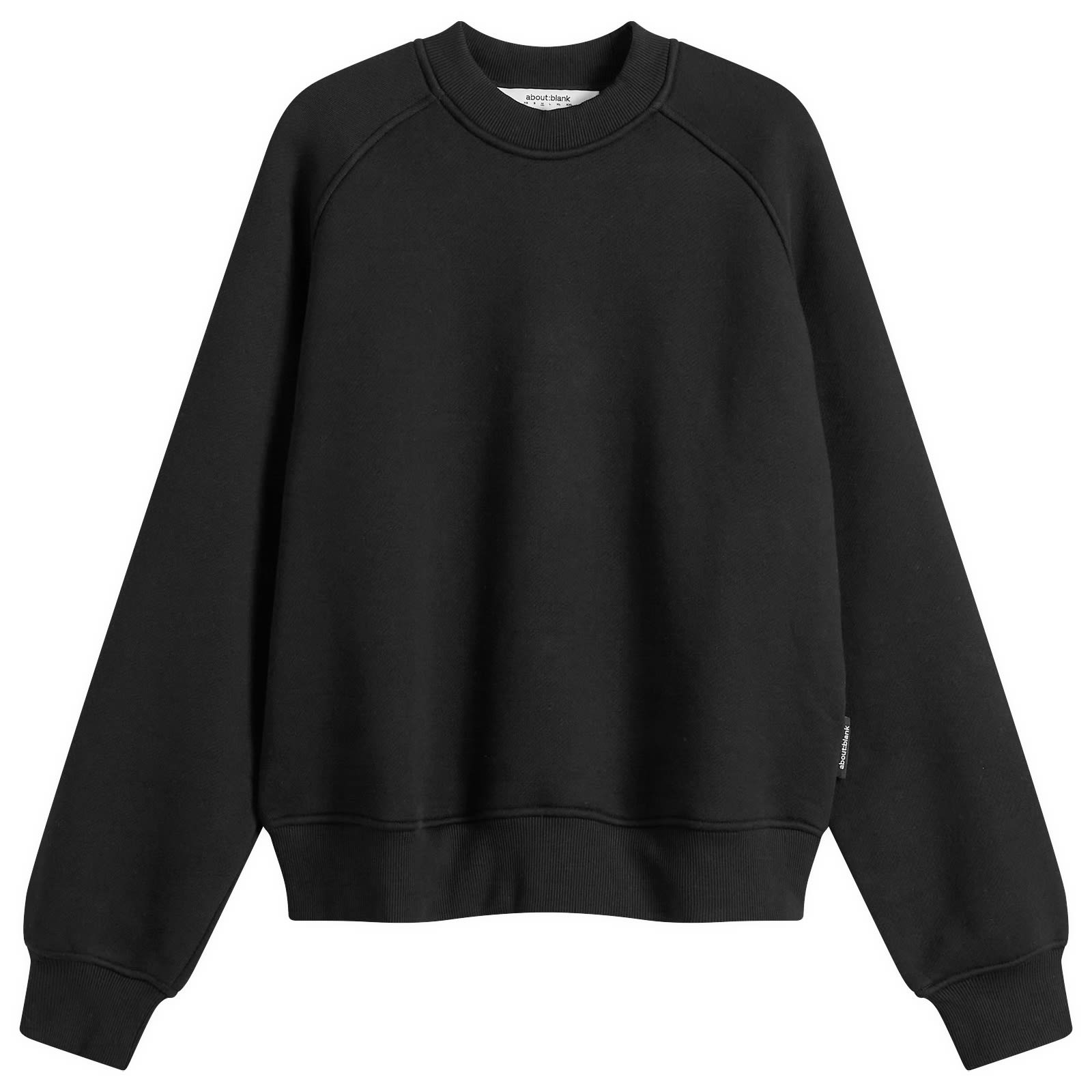 about:blank — about:blank Men's Insignia Crew Sweatshirt in Black, Size Small