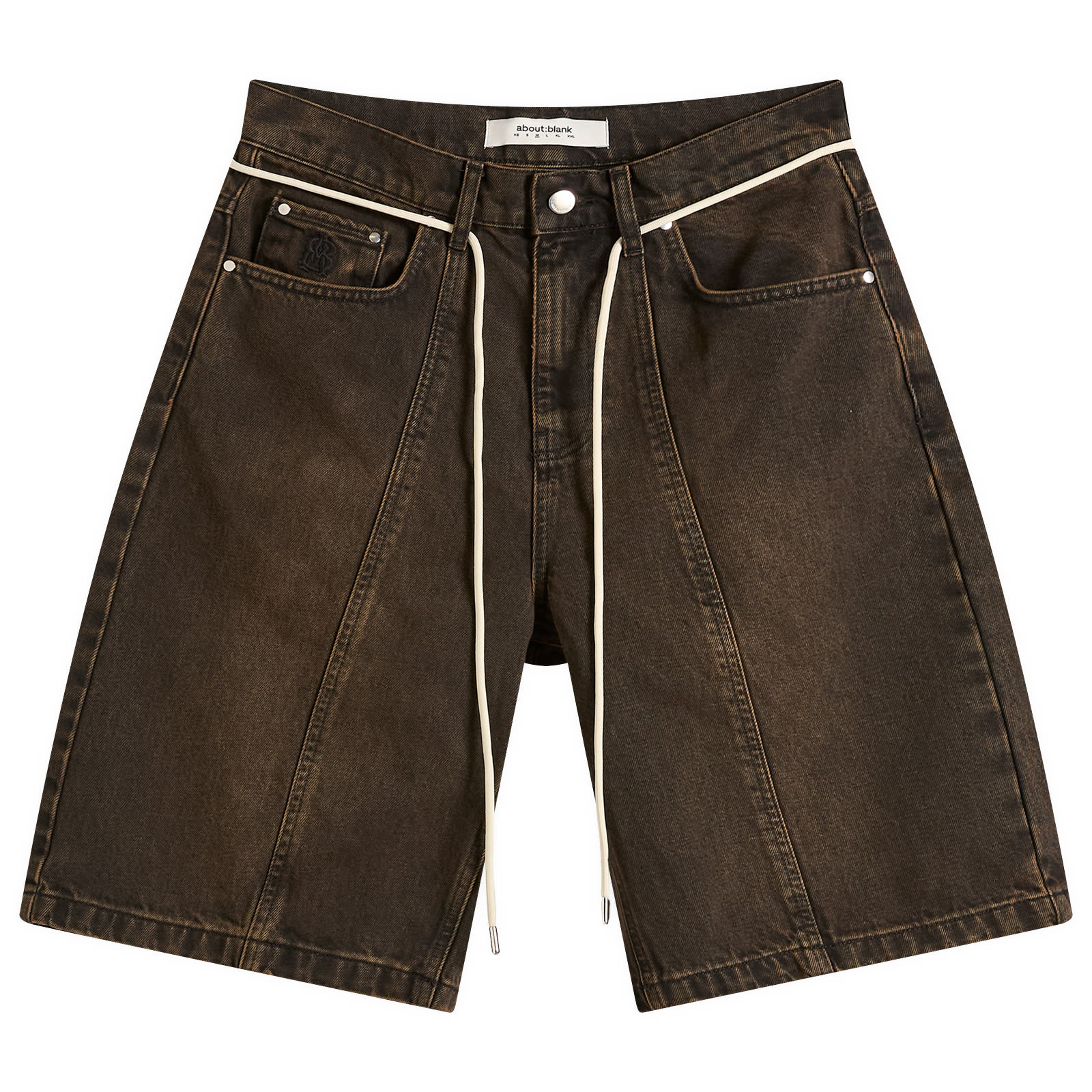 about:blank Men's Felled Denim Short Antique Black