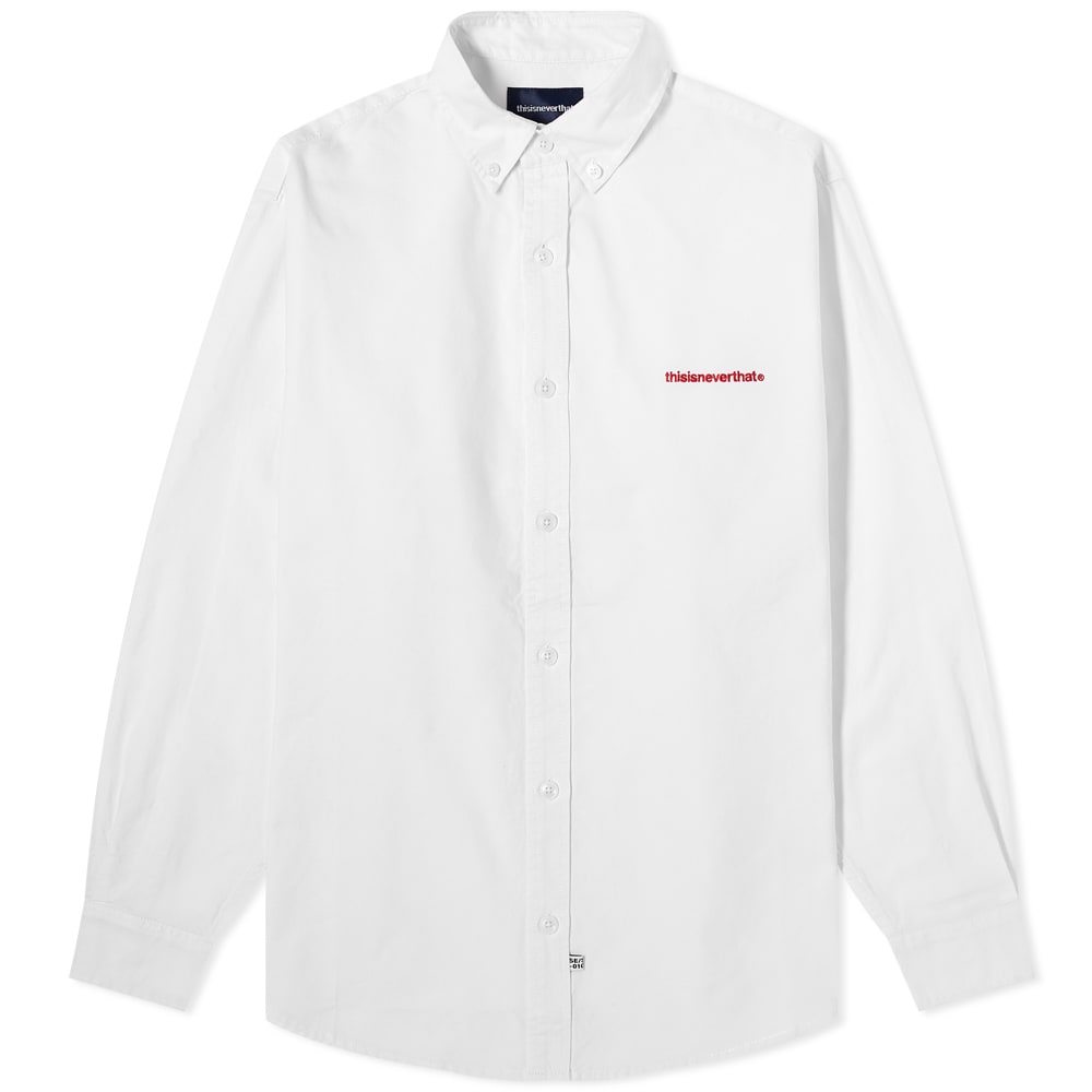 【THISISNEVERTHAT】T-Logo Oxford Shirt Grey T-Logo-Oxford-Shirt-GREY1_320x
