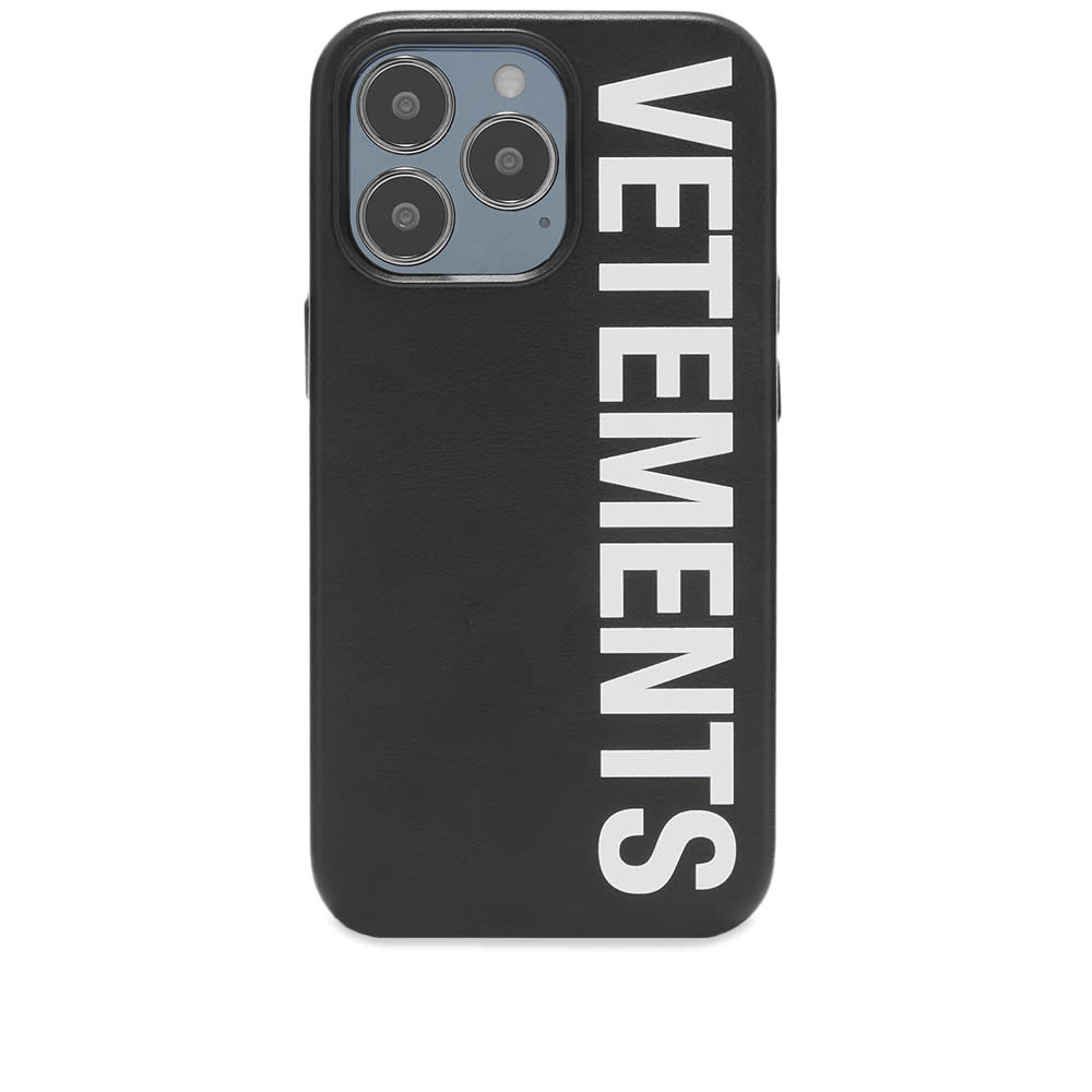 VETEMENTS Big Logo iPhone 13 Pro Case Black 13 Pro END. (US)