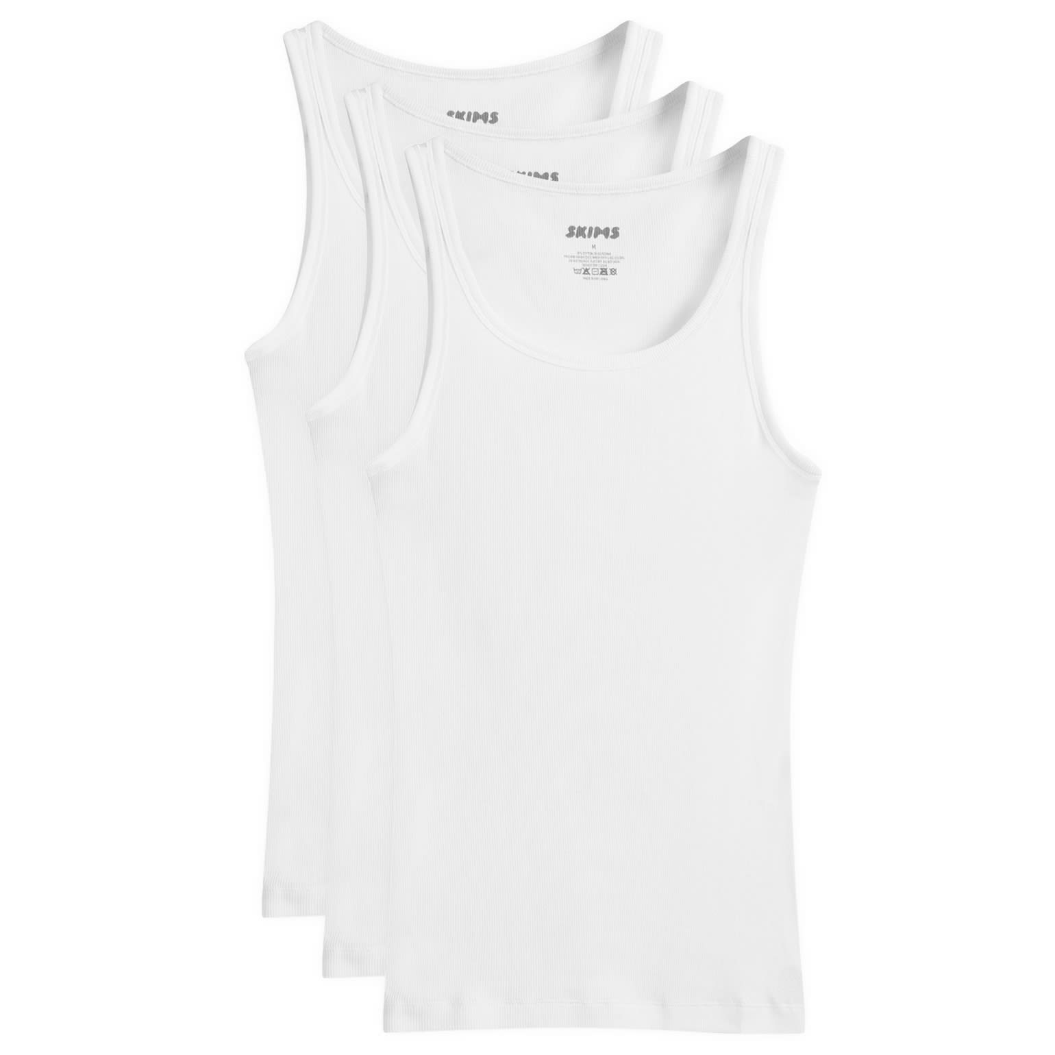 SKIMS Cotton Rib Tank 3Pack Chalk END.