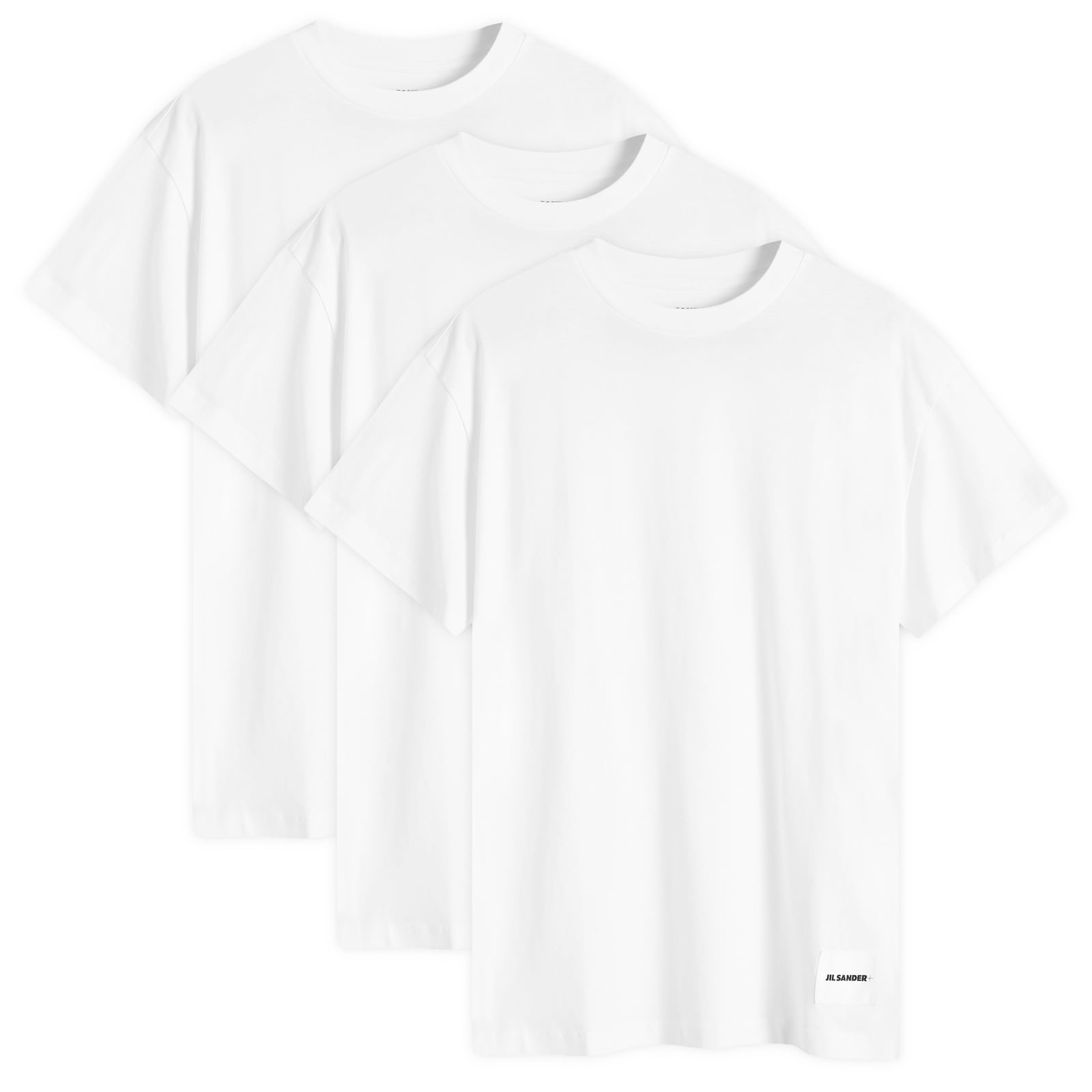 JIL SANDER｜ (T-SHIRT SS 3 PACK (J47GC0001 J45048 100)) JIL SANDER 3 Pack Crewneck Tee | H. Lorenzo