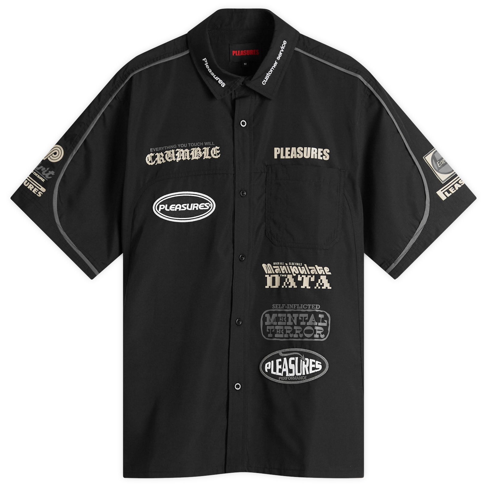 PLEASURES — Pleasures Men's Terror Shirt in Black, Size Medium