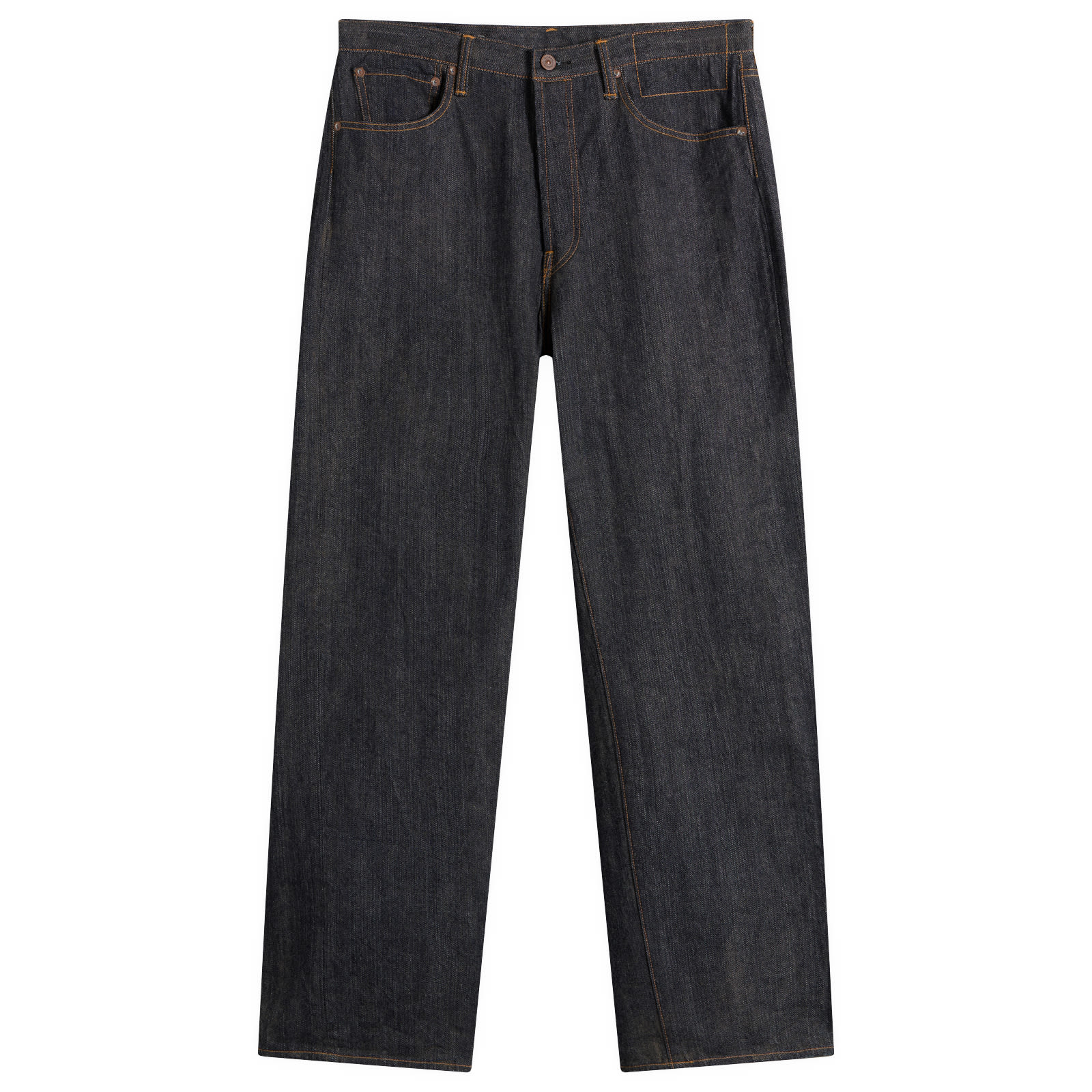Visvim Men’s Social Sculpture 01 Wide Mud Jeans Indigo