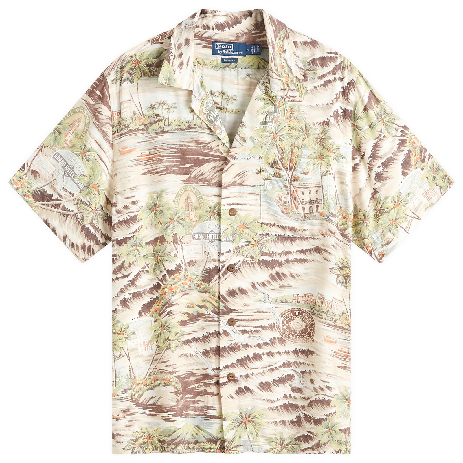 Polo Ralph Lauren Mens Havana Print Vacation Shirt Playa De Havana