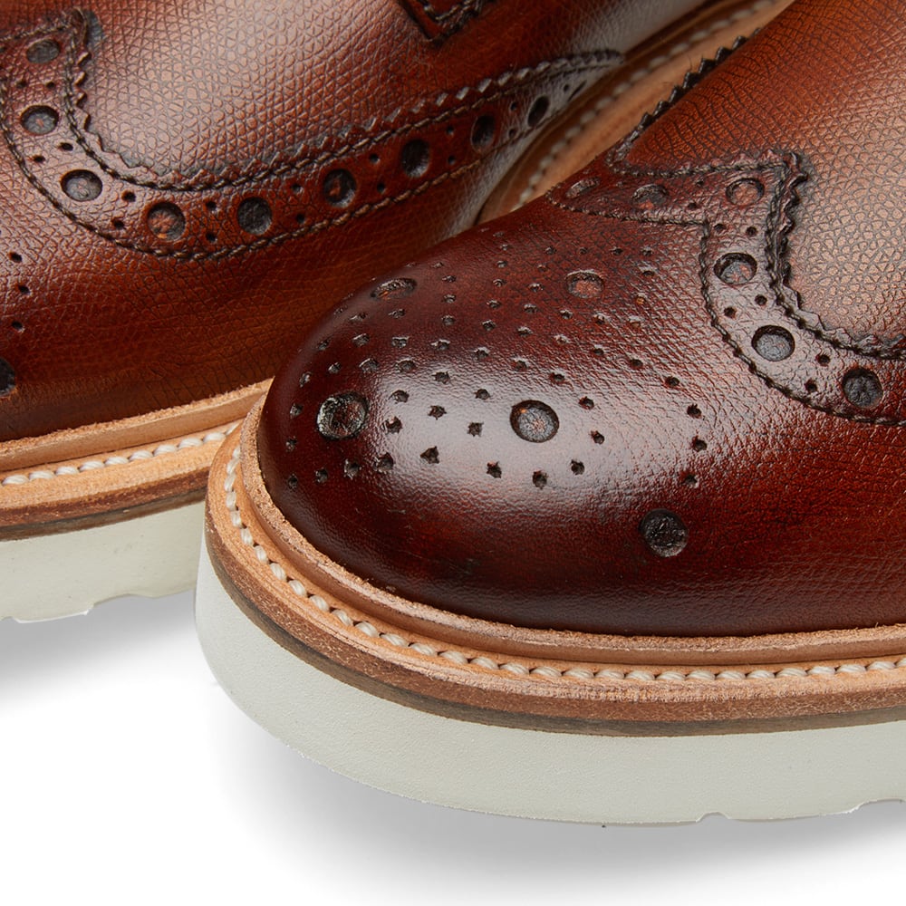 grenson tan brogue boots