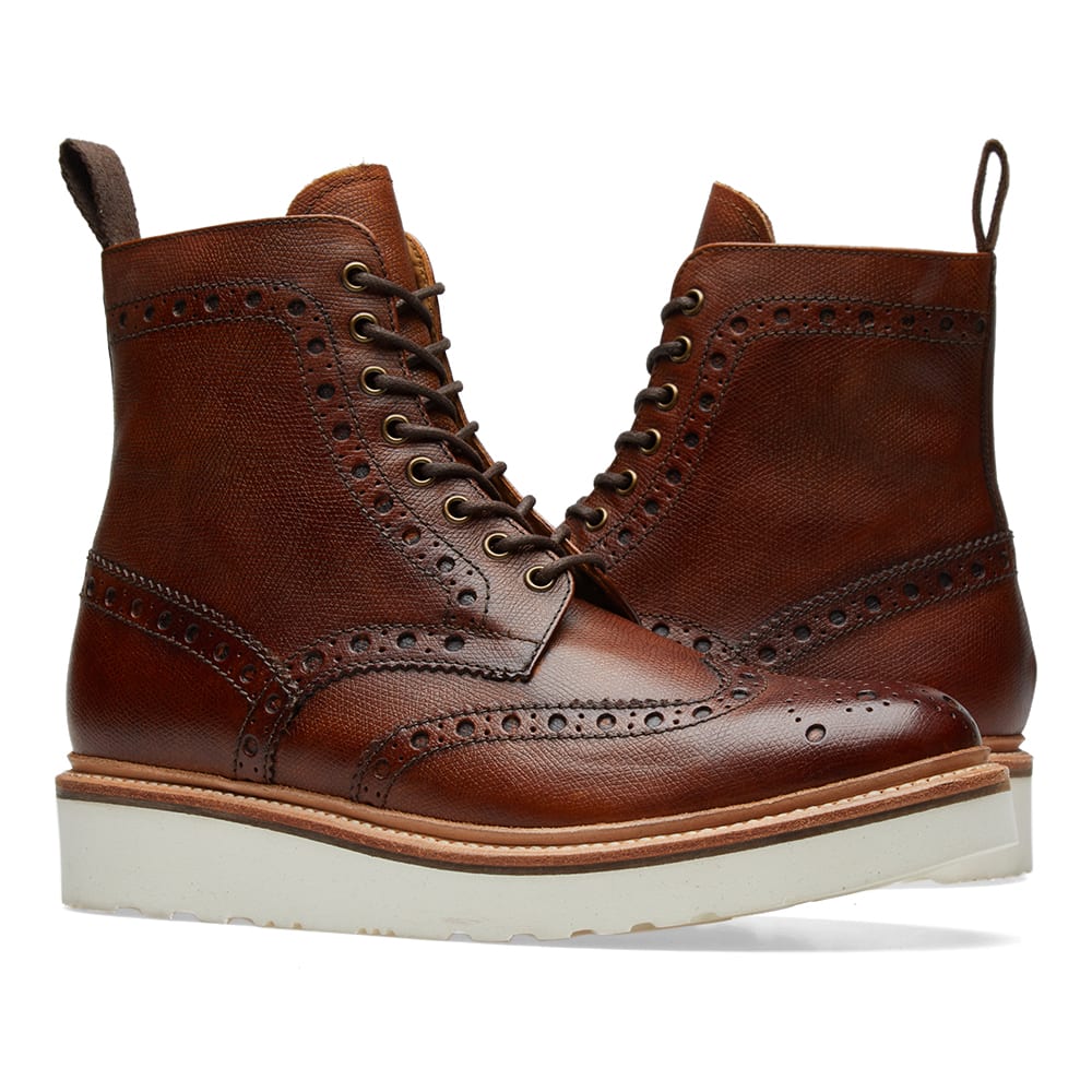 grenson fred boots tan