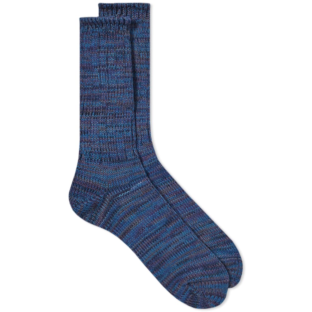 Anonymous Ism 5 Colour Mix Crew Sock Navy | END. (UK)