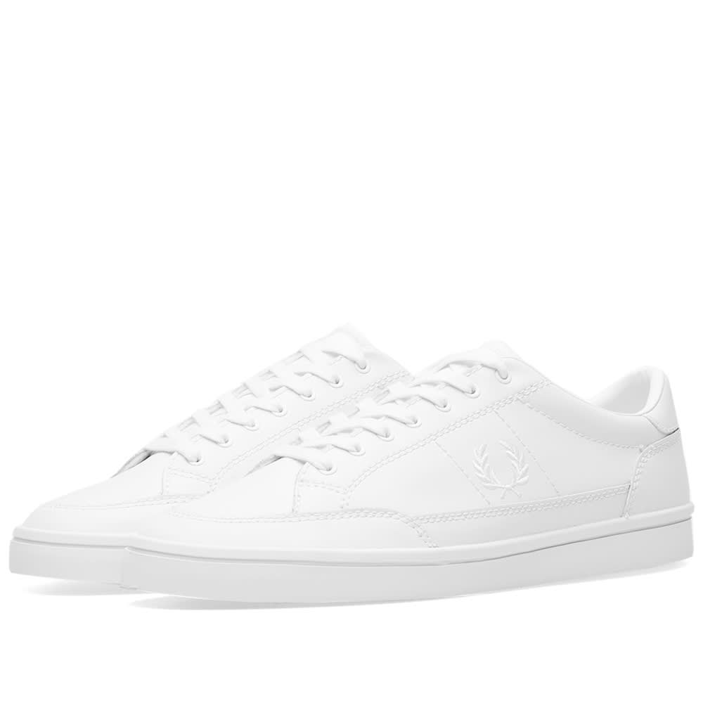 fred perry deuce leather white