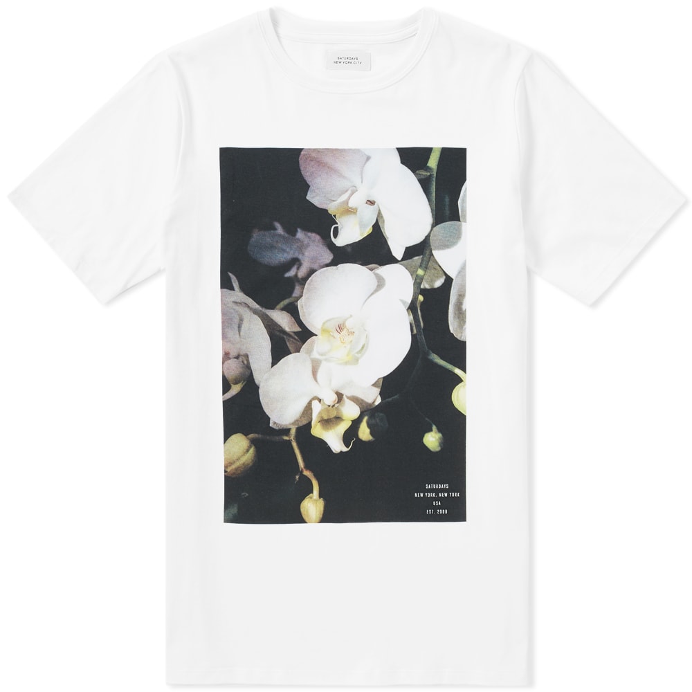 Saturdays NYC White Orchid Tee White | END. (US)