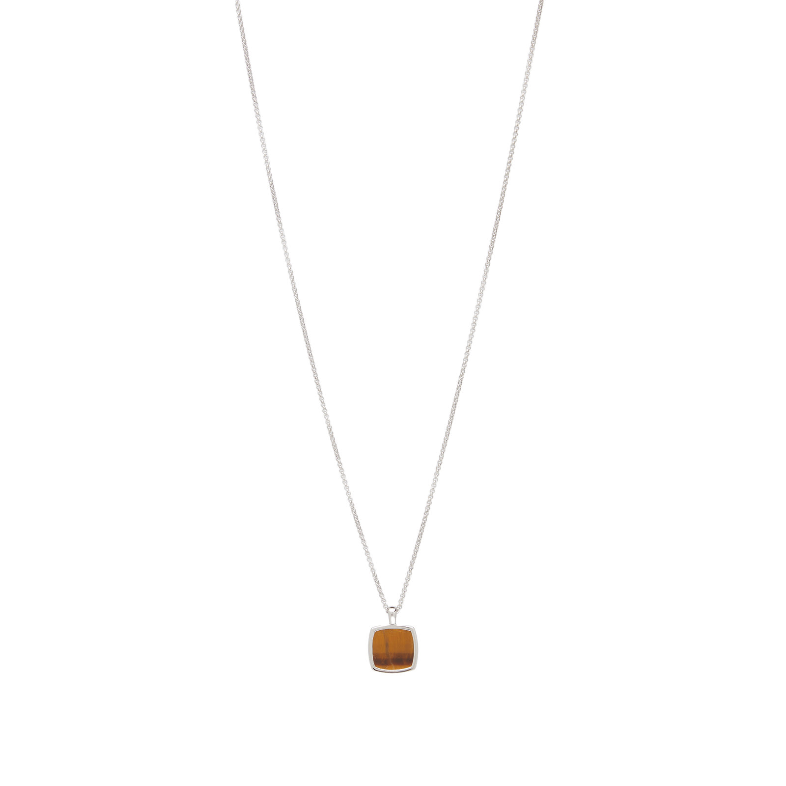 Tom Wood Cushion Pendant Necklace Tiger Eye | END. (AR)