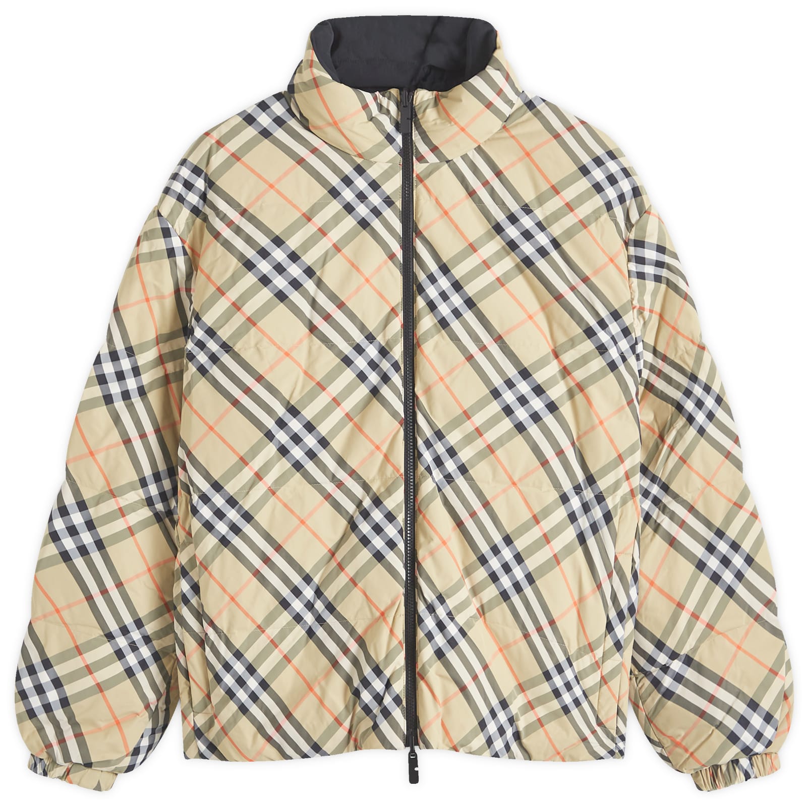 Burberry Nylon Check Puffer Jacket Sand Ip Check | END. (US)