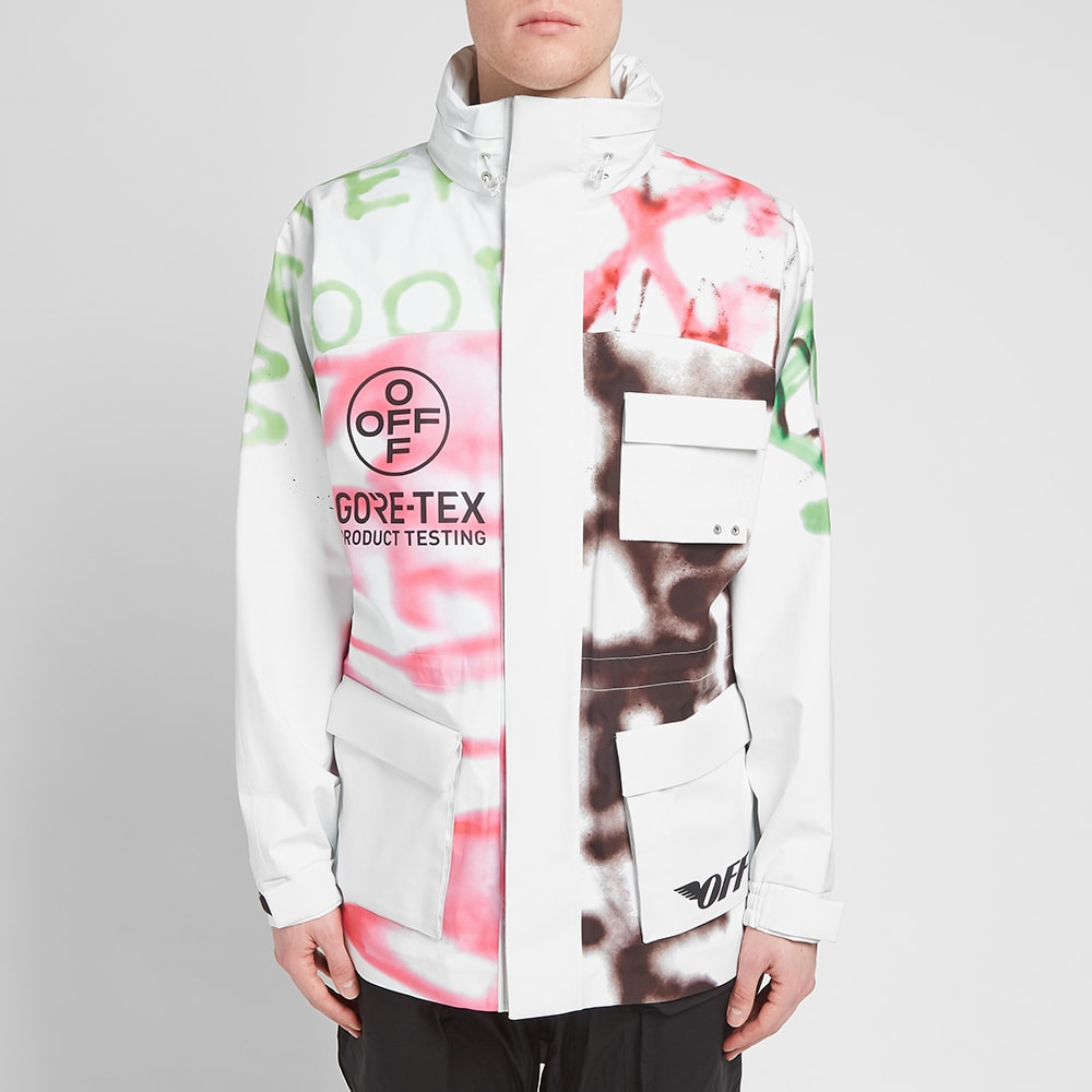 100 %品質保証 GORE-TEX 19AW OFF-WHITE SKI XSサイズ JKT - マウンテンパーカー