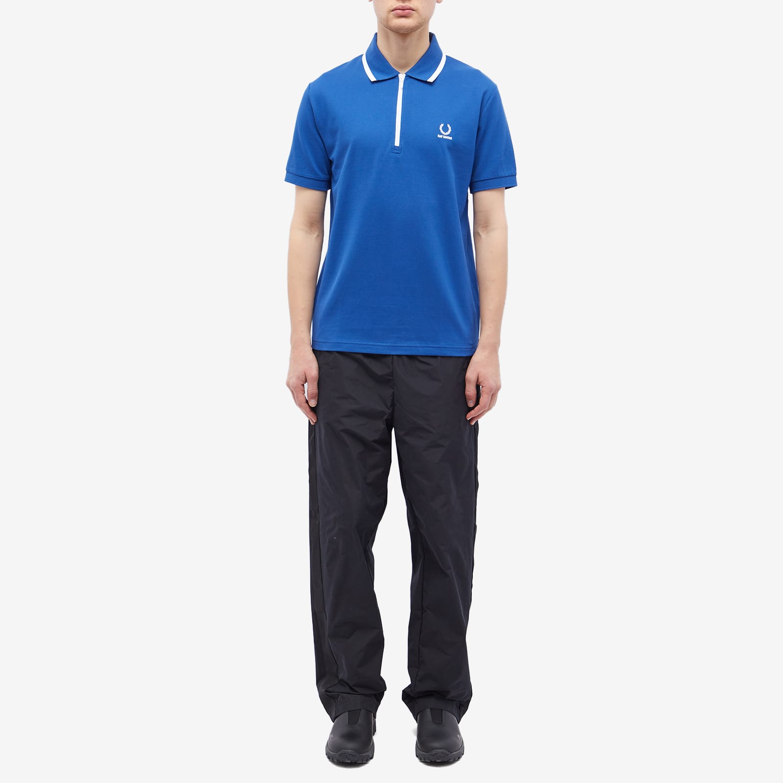Fred Perry Men's x Raf Simons Half Zip Polo Royal | SM6501-139