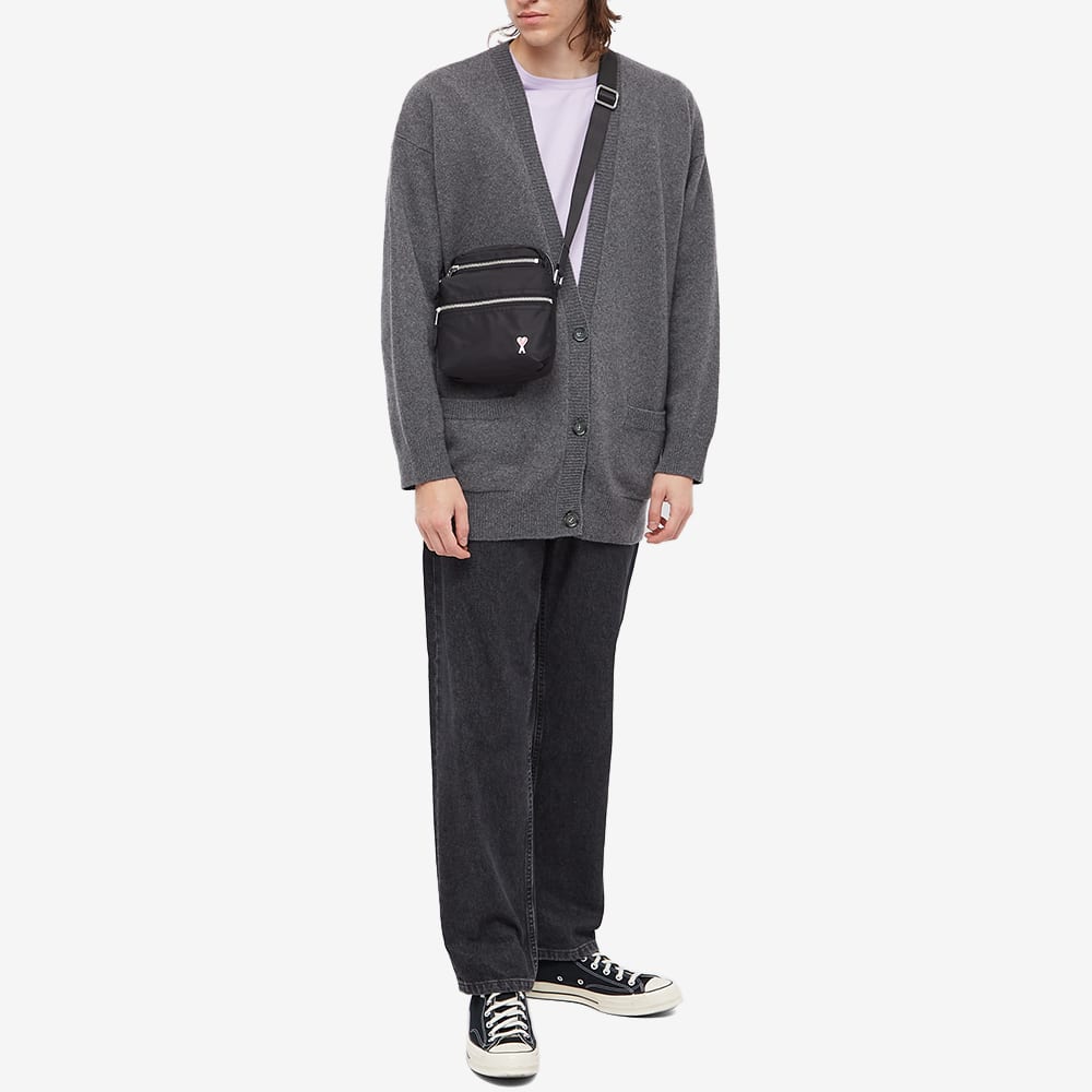 AMI Heart Logo Crossbody Bag