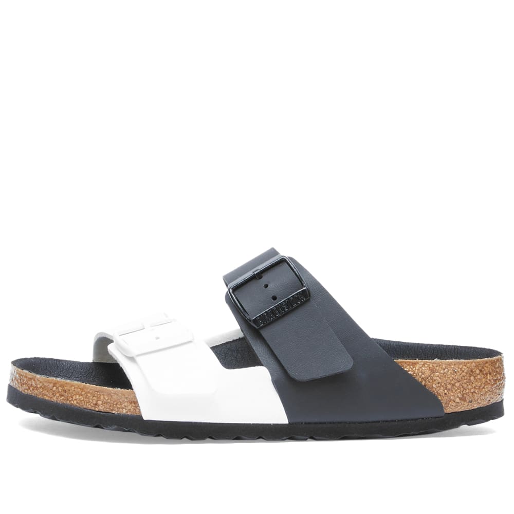 birkenstock arizona black white