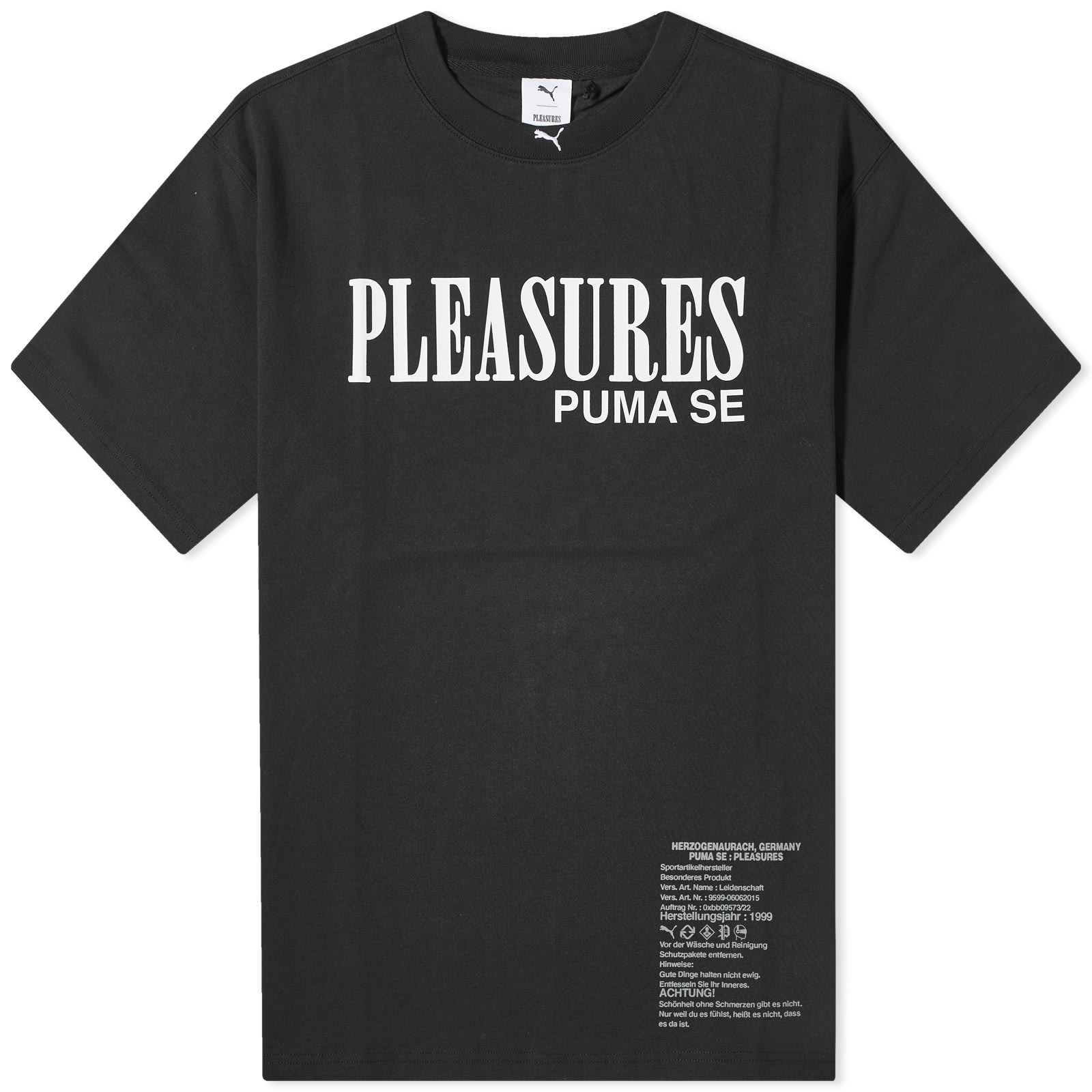 Puma x Pleasures Typo TShirt Puma Black END.