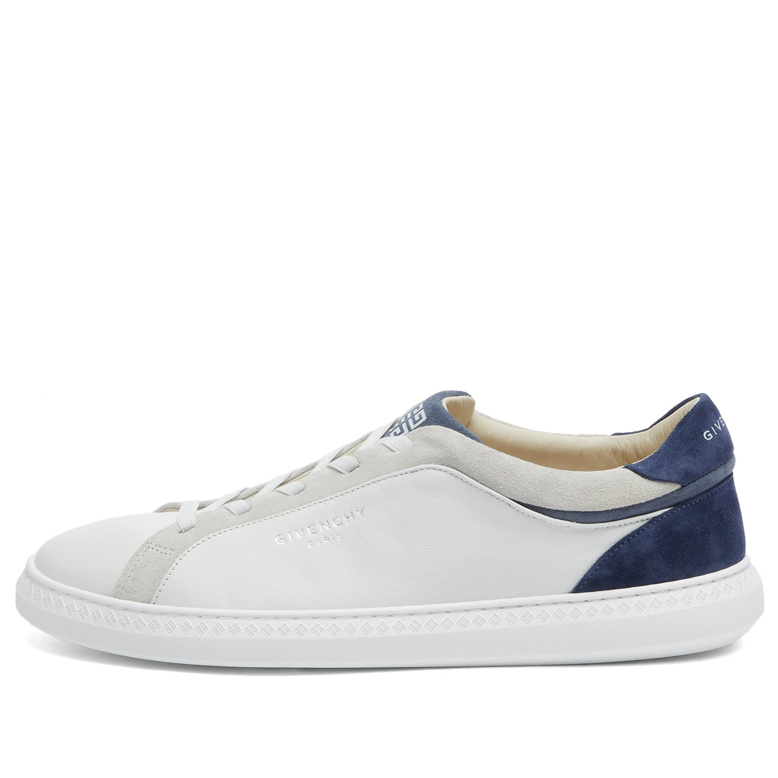 Givenchy Men's G Set Low Top Elastic Sneakers White/Blue Curated - Main Image