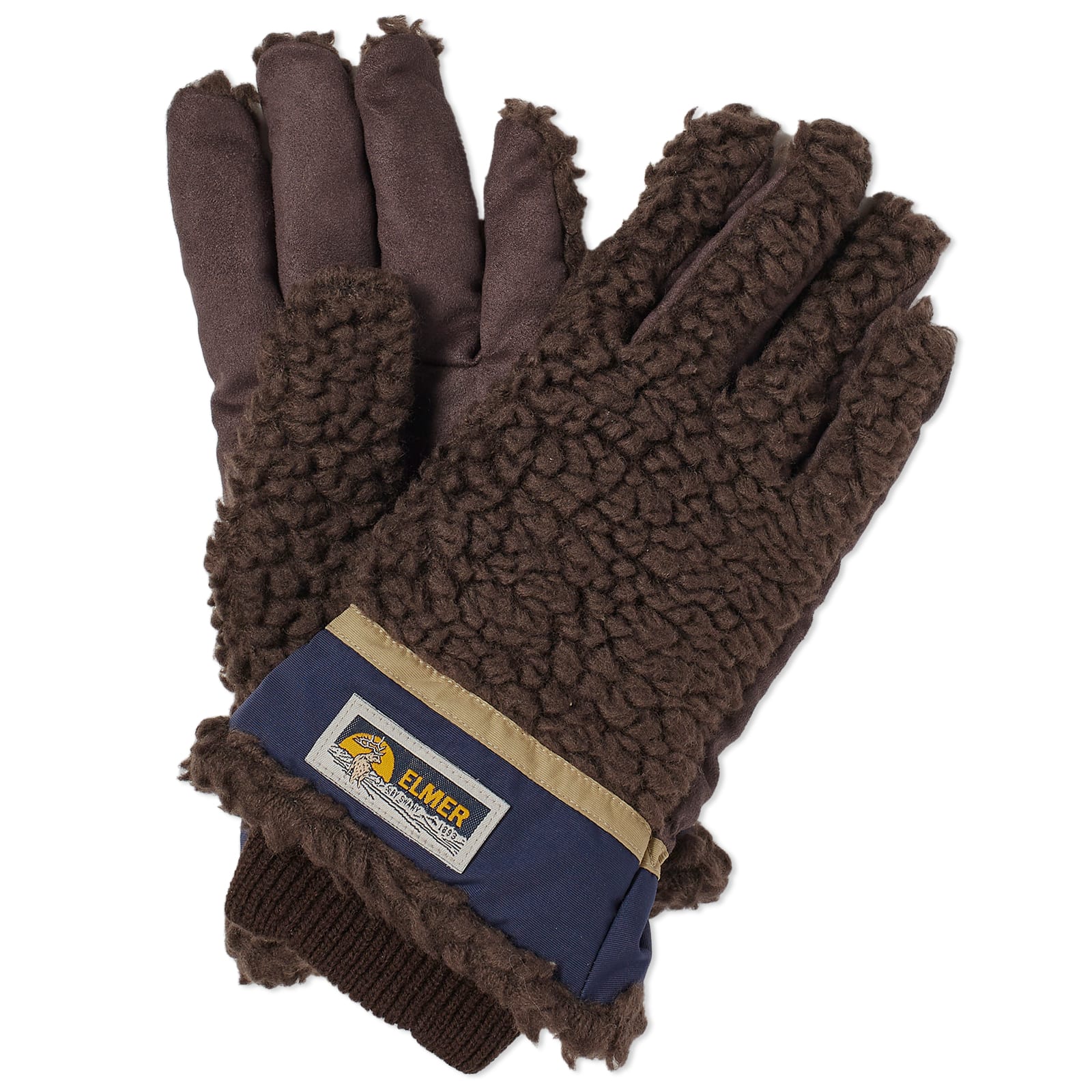 Elmer Recycled Wool Fleece Gloves - Camel
