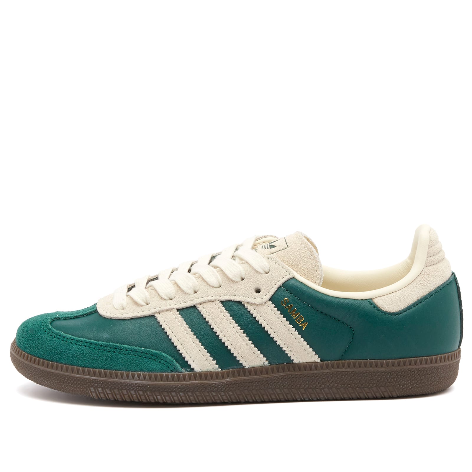 Adidas Unisex Green/Cream Samba Og Sneaker