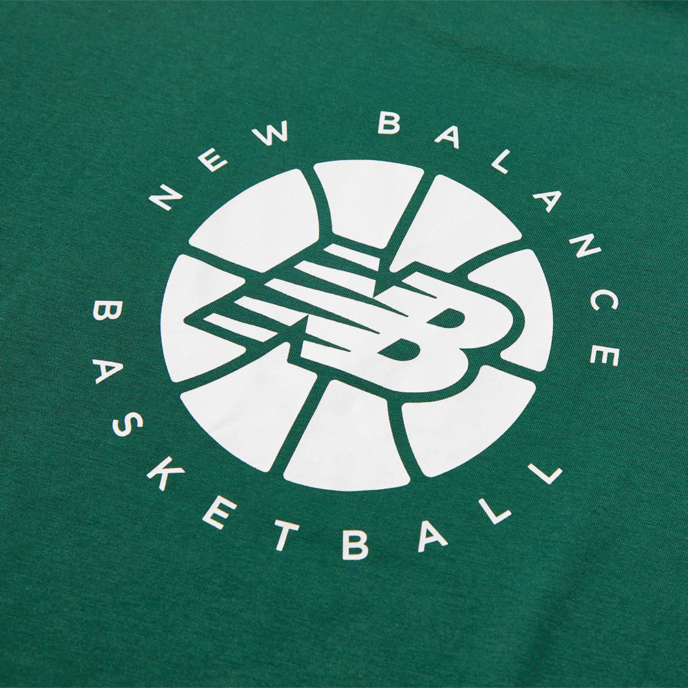 New Balance Hoops Essentials Fundamental Tee Green END. (US)