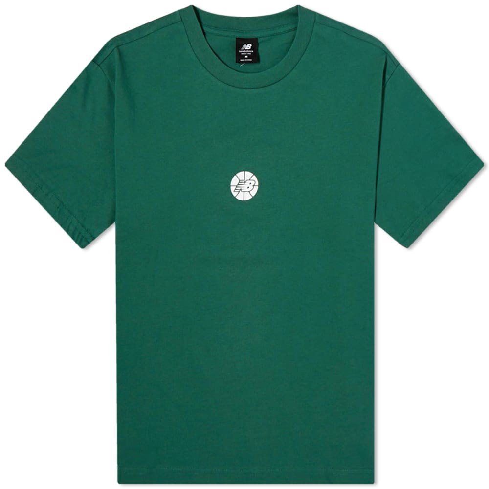 New Balance Hoops Essentials Fundamental TShirt Green END. (GB)