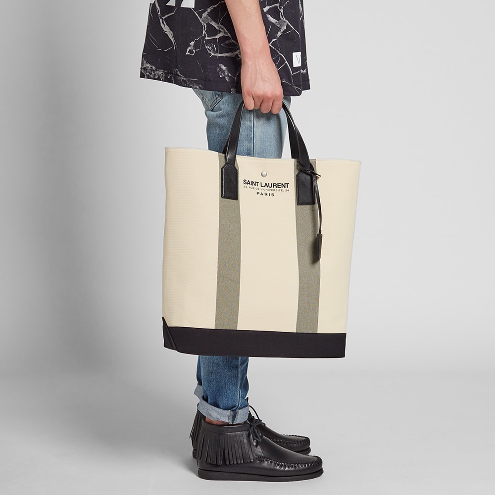 Saint Laurent Beach Shopping Tote Bag Ecru END. (US)