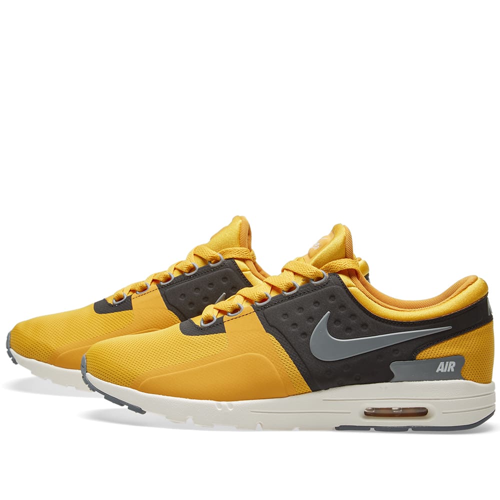 Nike W Air Max Zero Wmns Nike Air Max Zero Yellow Black Women Running Shoes Sneakers 857661 700