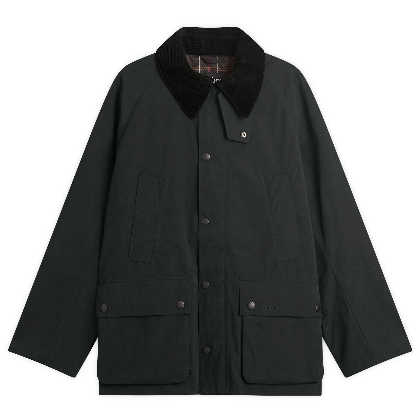 Barbour Men’s OS Peached Bedale Casual Jacket Black