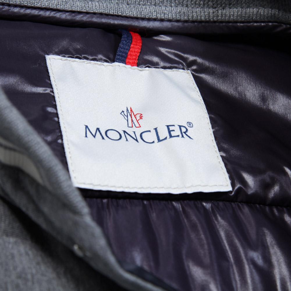 Moncler Jersey Varsity Jacket Grey & Navy | END.